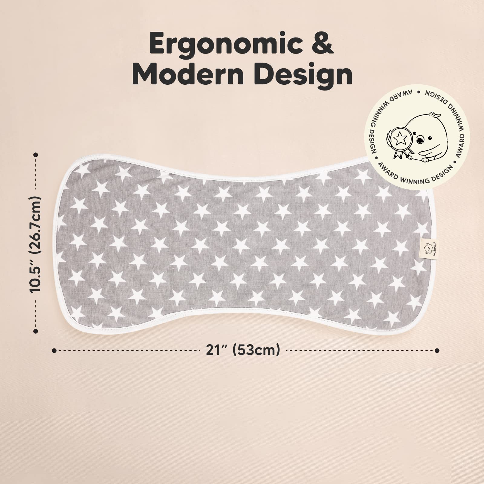 Organic Baby Swaddle Sleep Sacks & 5-Pack Burp Cloths Set for Newborns - Soft Cotton Infant Swaddle Blanket (Cloud) & Absorbent Burp Cloths (Grayscape) - Perfect for Sleeping, Nursing & Diaper Changes