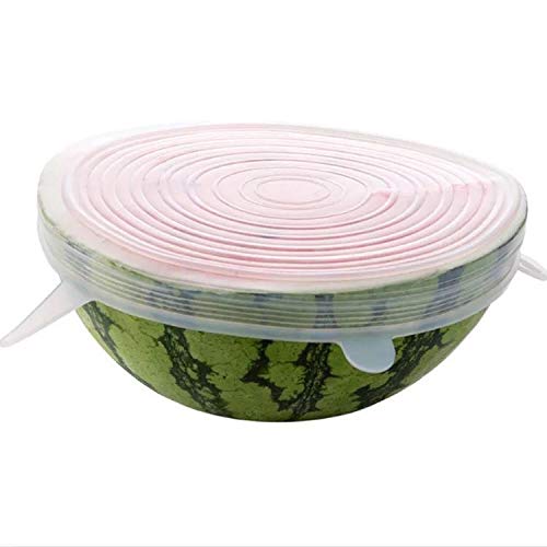 **Reusable Silicone Stretch Lids & Bowl Covers – 12-Pack Food Saver Set (6 Sizes) for Fresh Storage – Fits Various Kitchen Containers – Perfect for Meal Prep, Leftovers & Refrigerator Organization**