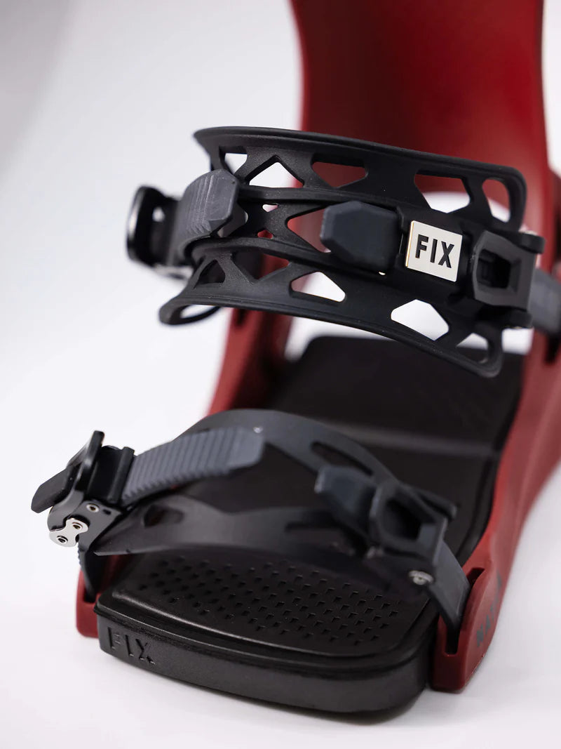 Fix Nation 2024 Snowboard Bindings - High-Performance Adjustable Snowboard Bindings for All-Mountain & Freestyle Riding - Perfect for Powder, Park & Backcountry Adventures