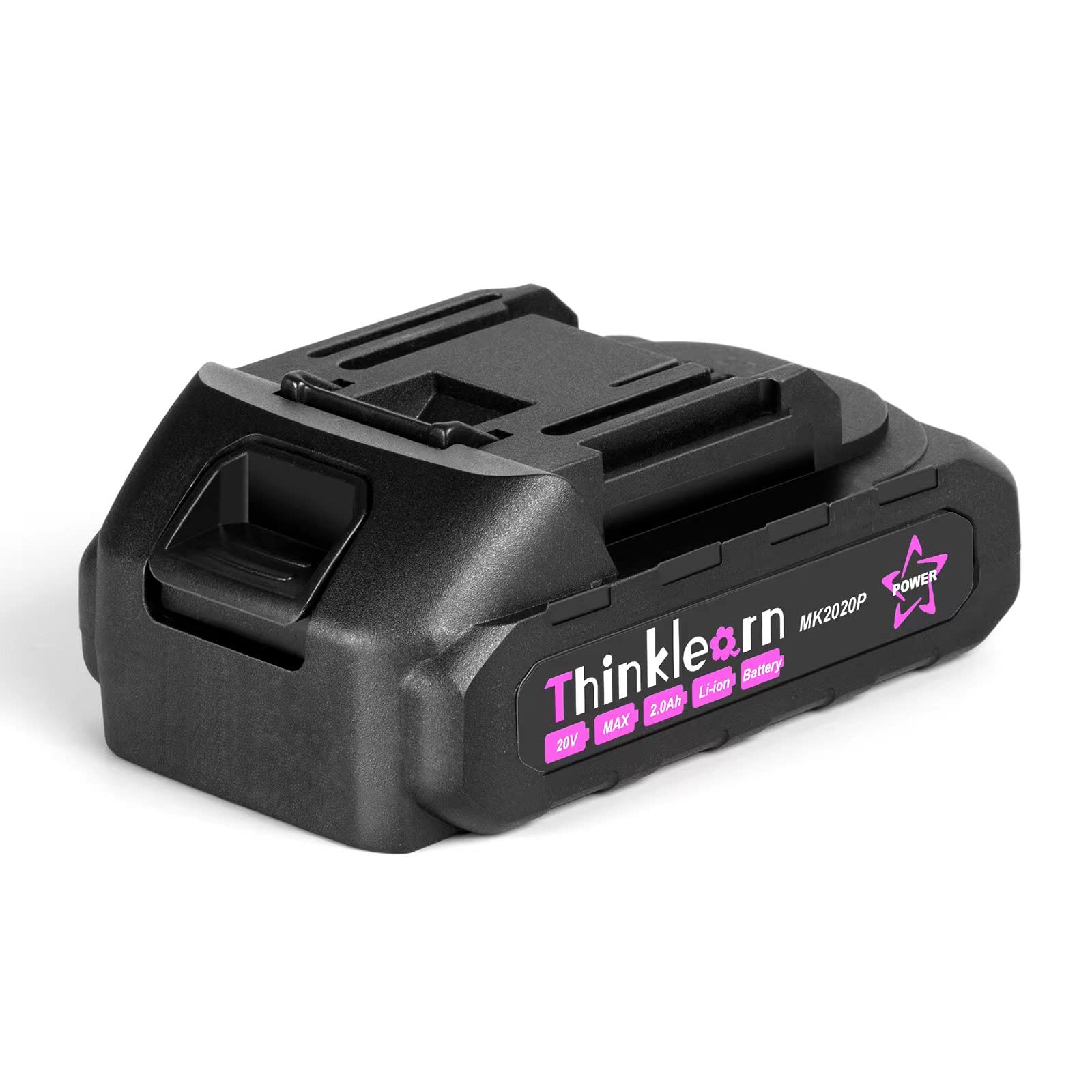 20V MAX 2Ah Lithium-Ion Replacement Battery Pack for Cordless Glue Gun, Drill & Power Tools - Compatible with Multiple Brands, Perfect for DIY Projects, Home Repairs & Professional Use