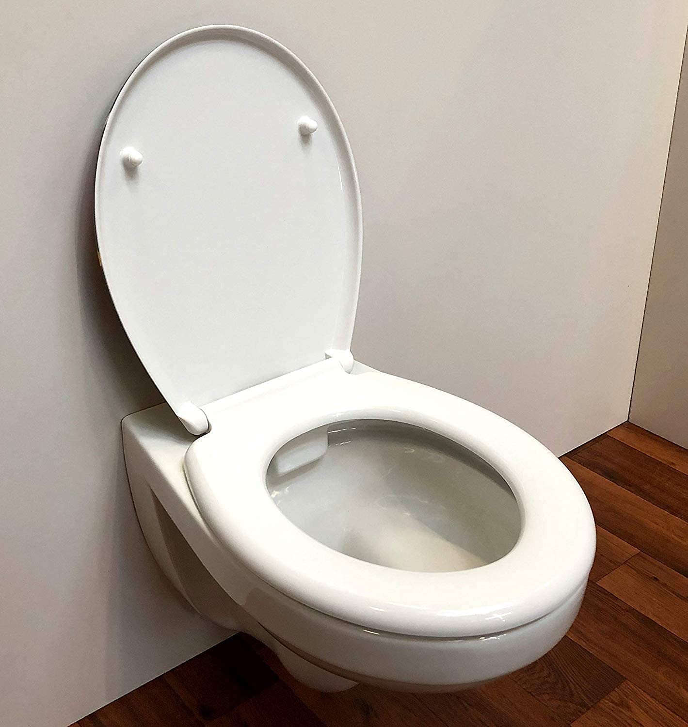 Duroplast Soft-Close Toilet Seat with Removable Hinges for Easy Cleaning - Fits All Standard Toilet Bowls | Bathroom Upgrade for Homes & Commercial Spaces