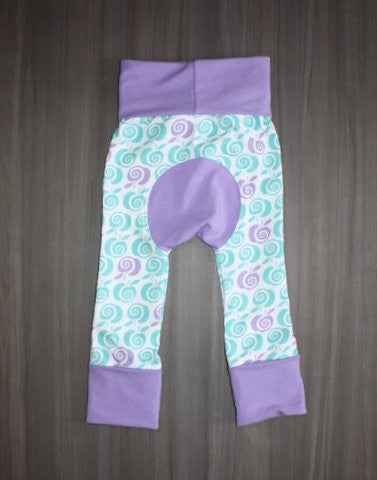 Organic Cotton Grow With Me Baby Pants - Adjustable Waistband for 0-24 Months | Soft & Breathable Cloth Diaper Cover | Perfect for Playtime, Daycare & Outdoor Adventures