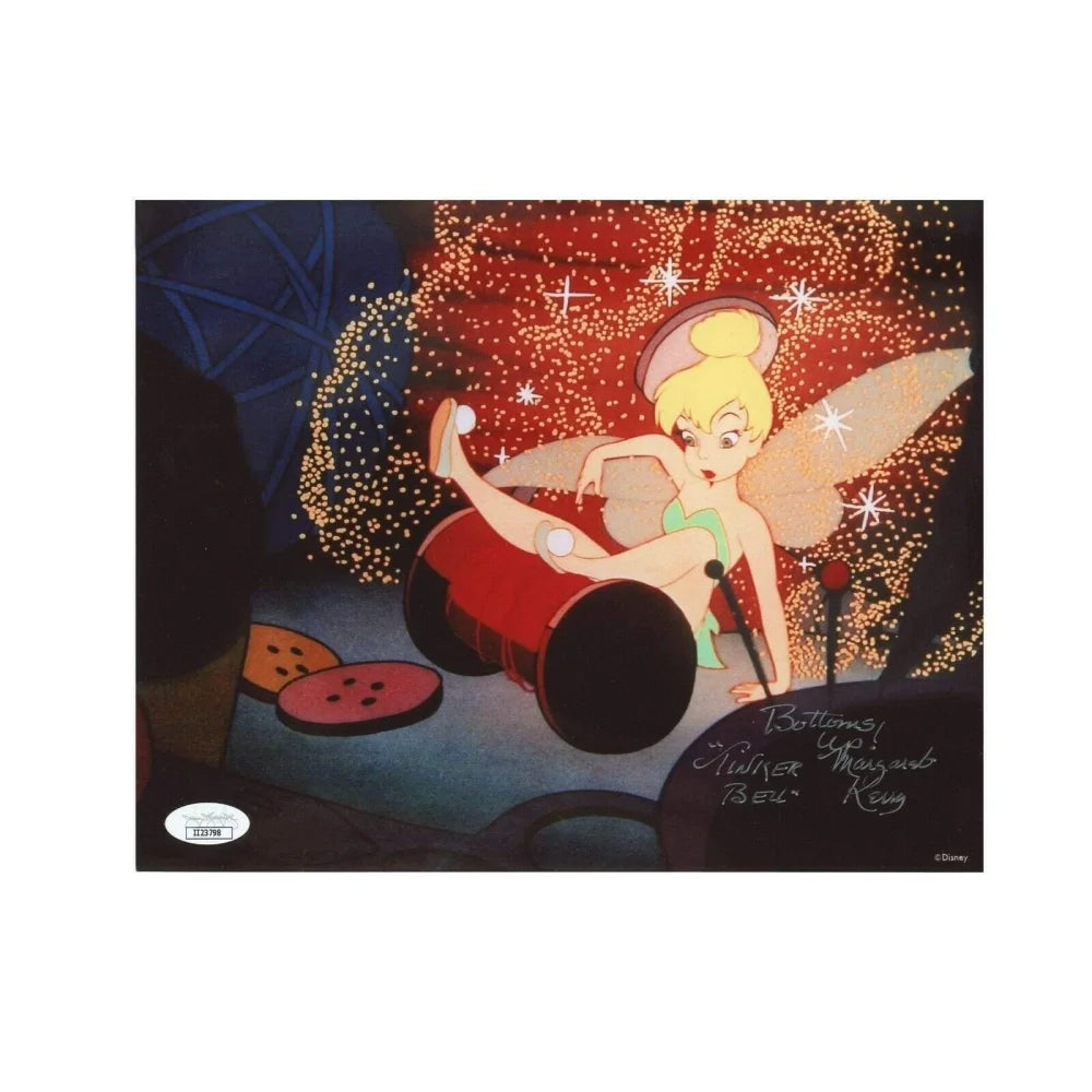 Margaret Kerry Signed Tinker Bell 8x10 Photo - Inscribed 'Bottoms Up' with JSA COA - Disney Collectible Autograph for Fans & Display