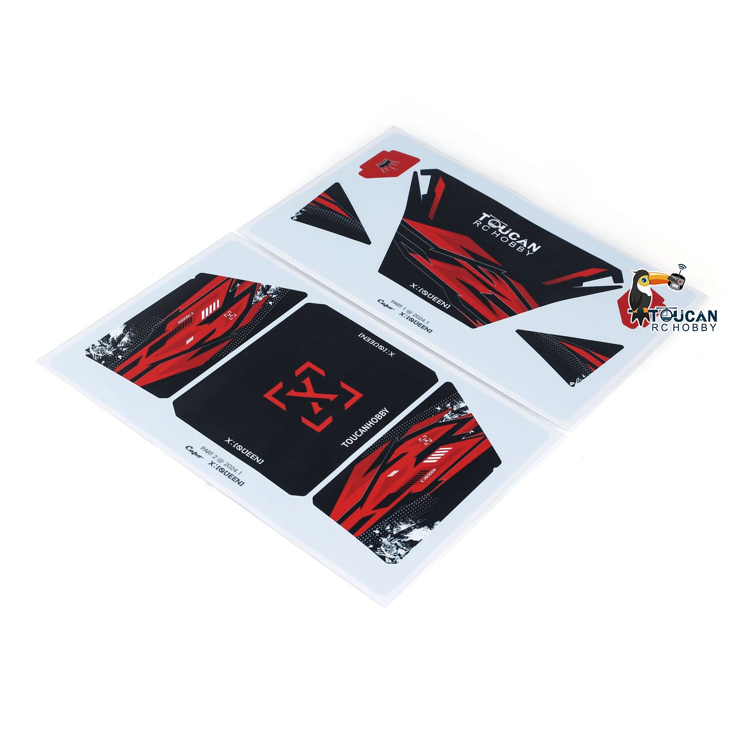 Custom PVC Waterproof Decal Stickers for Capo 1/8 U4 CD1582X RC Crawler - Durable Toucan Design for RC Hobby Vehicles - Perfect for Off-Road Climbing & RC Car Customization