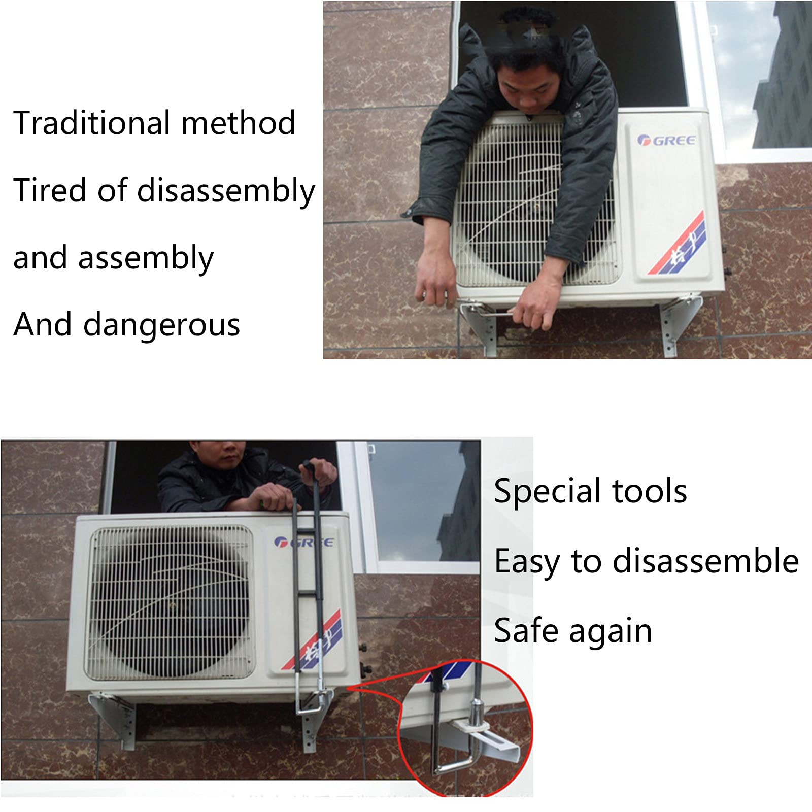 AC Disassembly Tool Wrench - Heavy Duty Magnetic Screwdriver Set with Interchangeable M12/M14/M17 Sockets for HVAC Maintenance & High Altitude Repairs | Perfect for Professional Technicians & DIY Home Air Conditioning Repair