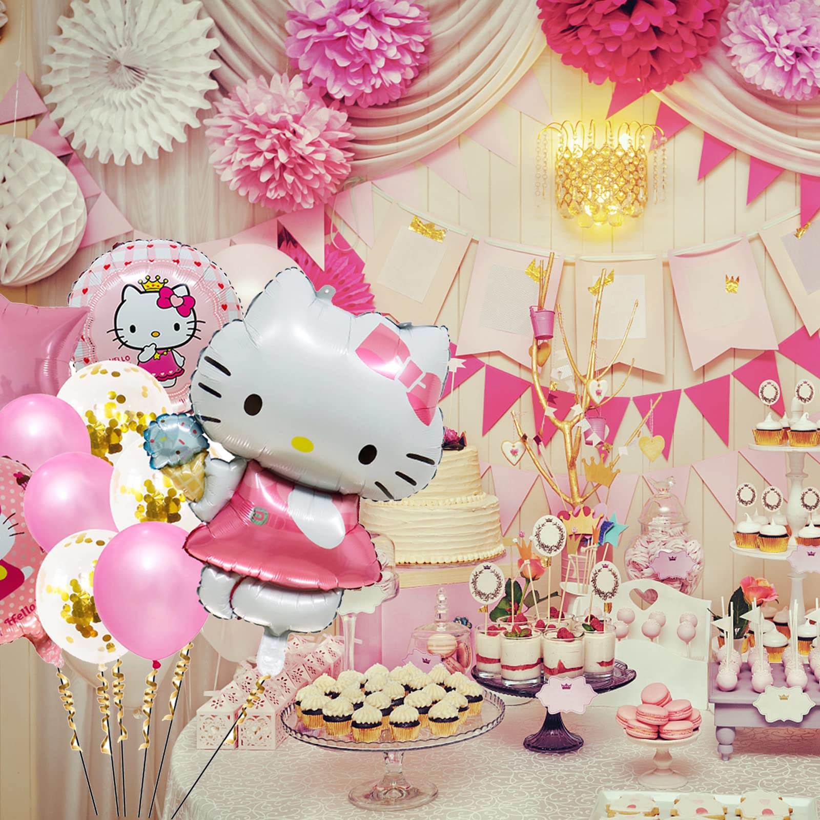10Pcs Cute Anime Party Balloons - Double Sided Aluminum Film Balloons for Birthday Decorations, Anime Theme Party Supplies, Kawaii Celebration Decor (HE-01) | Perfect for Birthday Parties, Baby Showers, and Anime Themed Events
