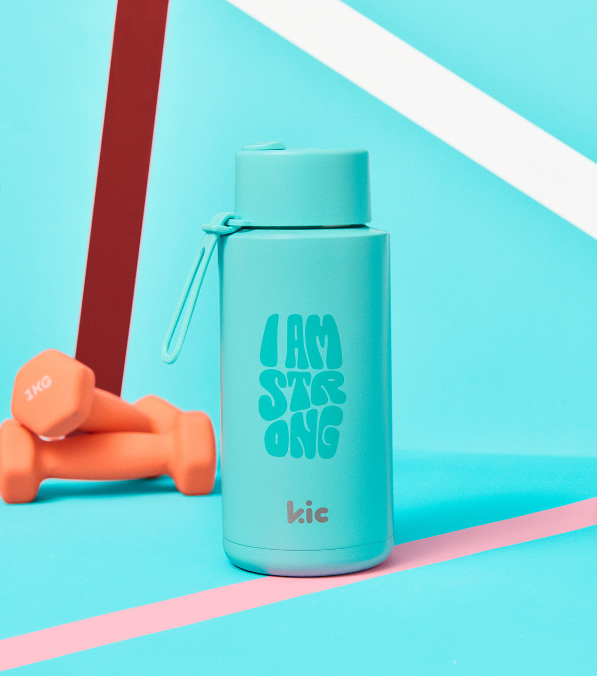 Kic Ceramic Reusable Water Bottle - 34oz (1000ml) Insulated Eco-Friendly Travel Mug for Hot & Cold Drinks - Perfect for Office, Gym, Hiking and Outdoor Activities