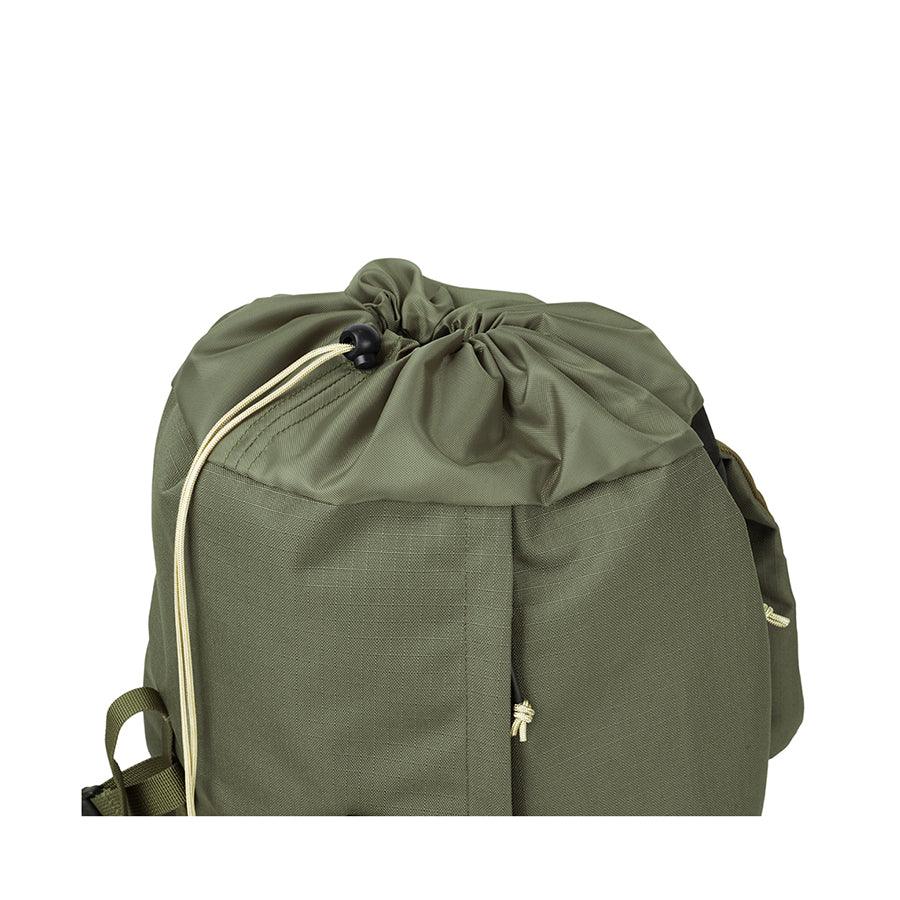 HELLOLULU Gio Utility Flap Backpack - Olive Drab Military Style Laptop Backpack for School, Work & Travel - Durable Water-Resistant Daypack for Men & Women