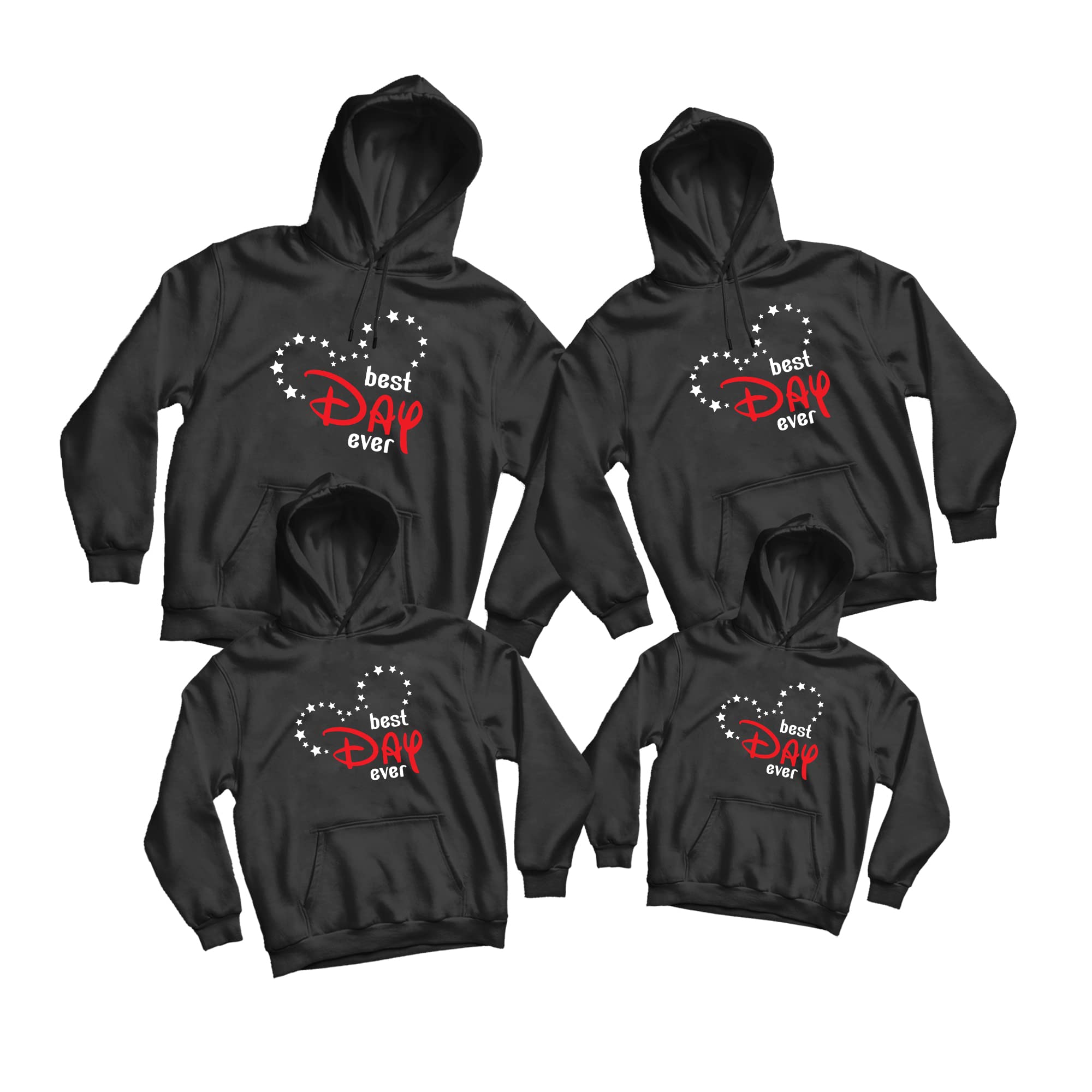 Natural Cotton Mickey & Minnie Mouse Hooded Sweatshirt - Disney Magic Kingdom Themed Pullover for Kids & Adults | Perfect for Theme Park Visits & Family Matching Outfits