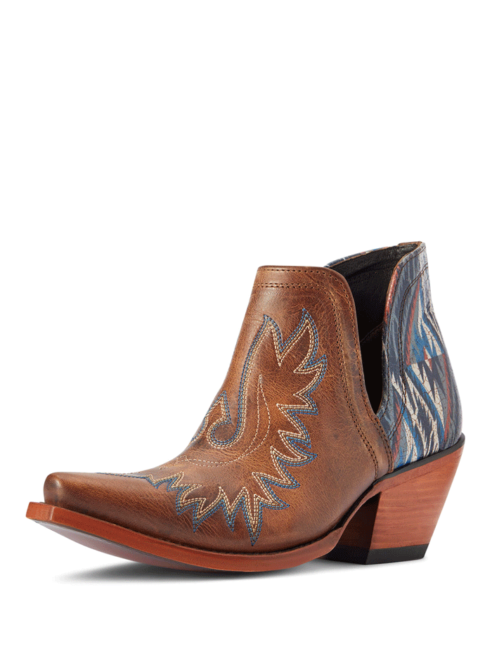 Ariat Women's Dixon Chimayo Western Boots in Fiery Tan - Perfect for Country Dancing, Rodeos, and Western Fashion Outfits