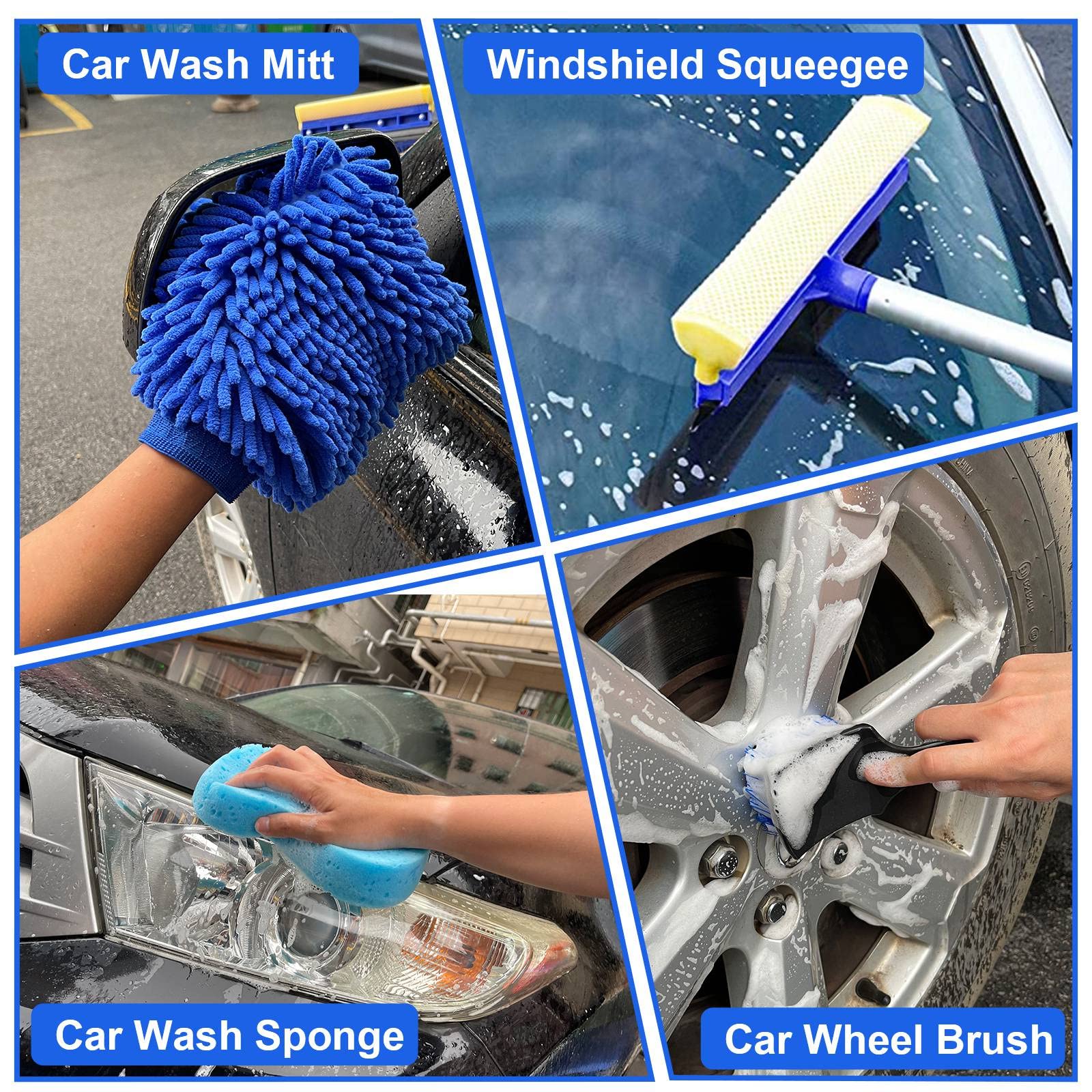 21Pcs Car Wash Kit with 62