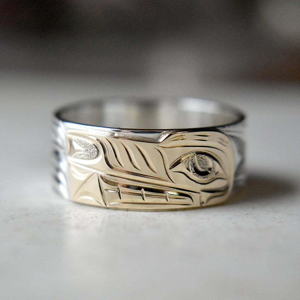 Dainty Gold Overlay Ring for Women - Thin & Flat Minimalist Band - Perfect for Stacking, Everyday Wear & Special Occasions