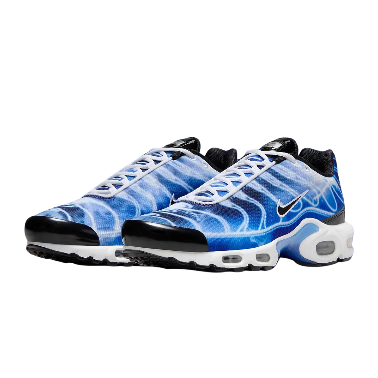 Nike Air Max Plus Light Running Shoes for Men - Old Royal Black & Varsity Ice Blue - Comfortable Athletic Sneakers for Jogging, Gym Workouts & Casual Wear