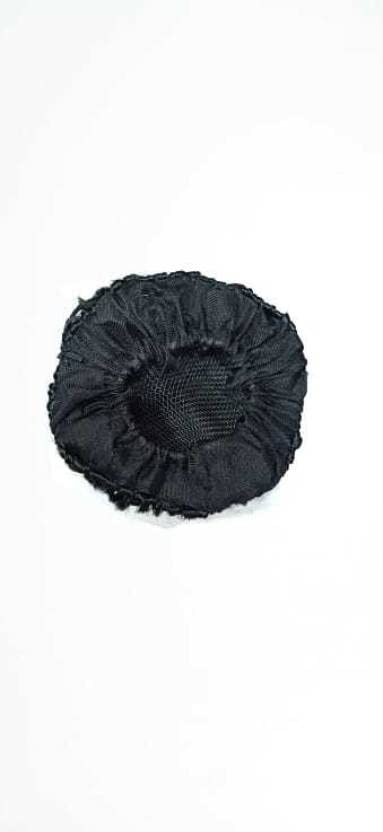 Prayati Brown Hair Juda with Stone - Matt Finish No Shine Hair Extensions for Women & Girls | Natural Looking Artificial Juda Hair Bun for Parties & Weddings (Black)