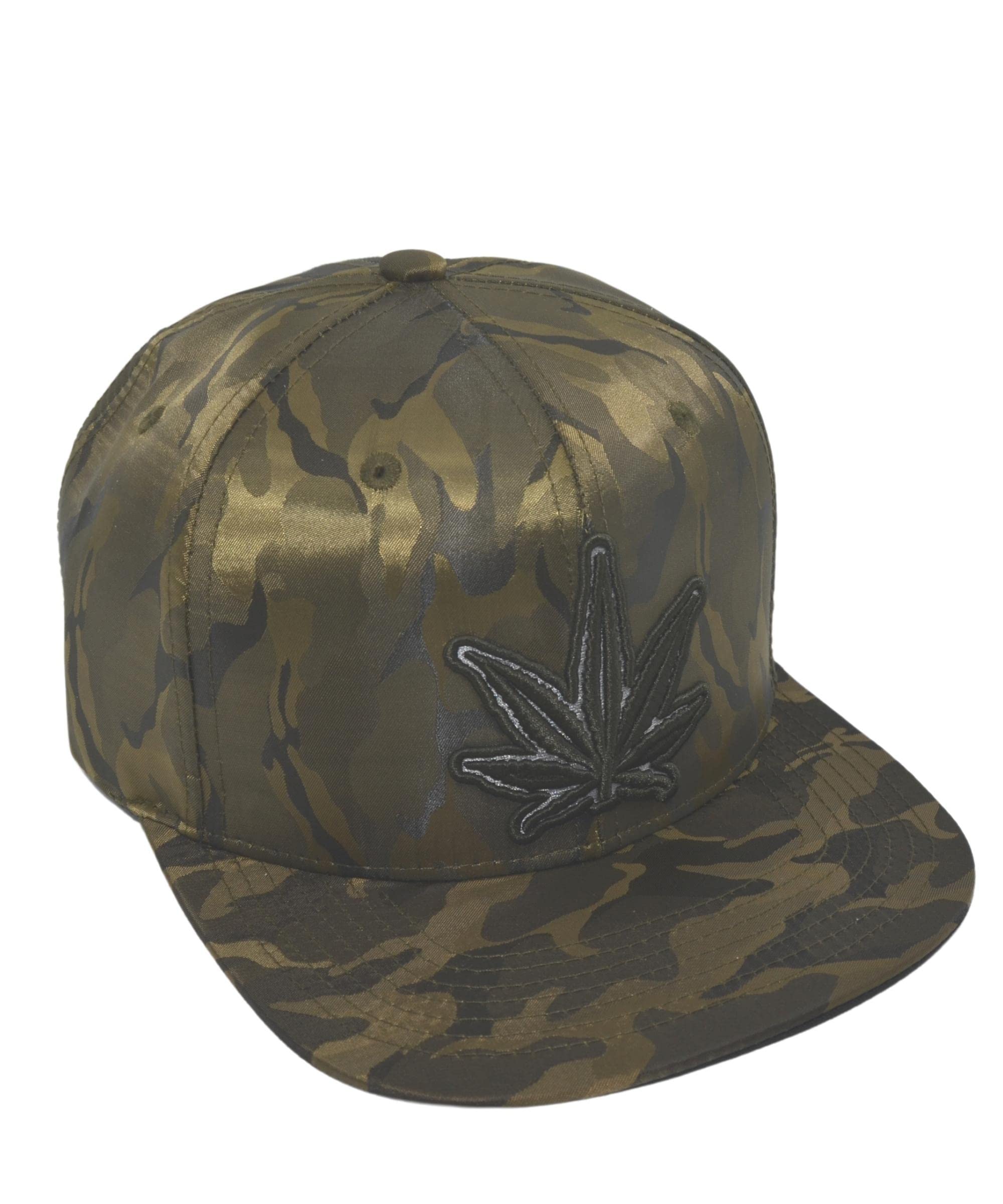 Popfizzy Weed Hat - Unisex Cannabis Baseball Cap with Pot Leaf Design | Marijuana Snapback for Stoners & Rappers | Perfect for Festivals, Concerts & 420 Gifts