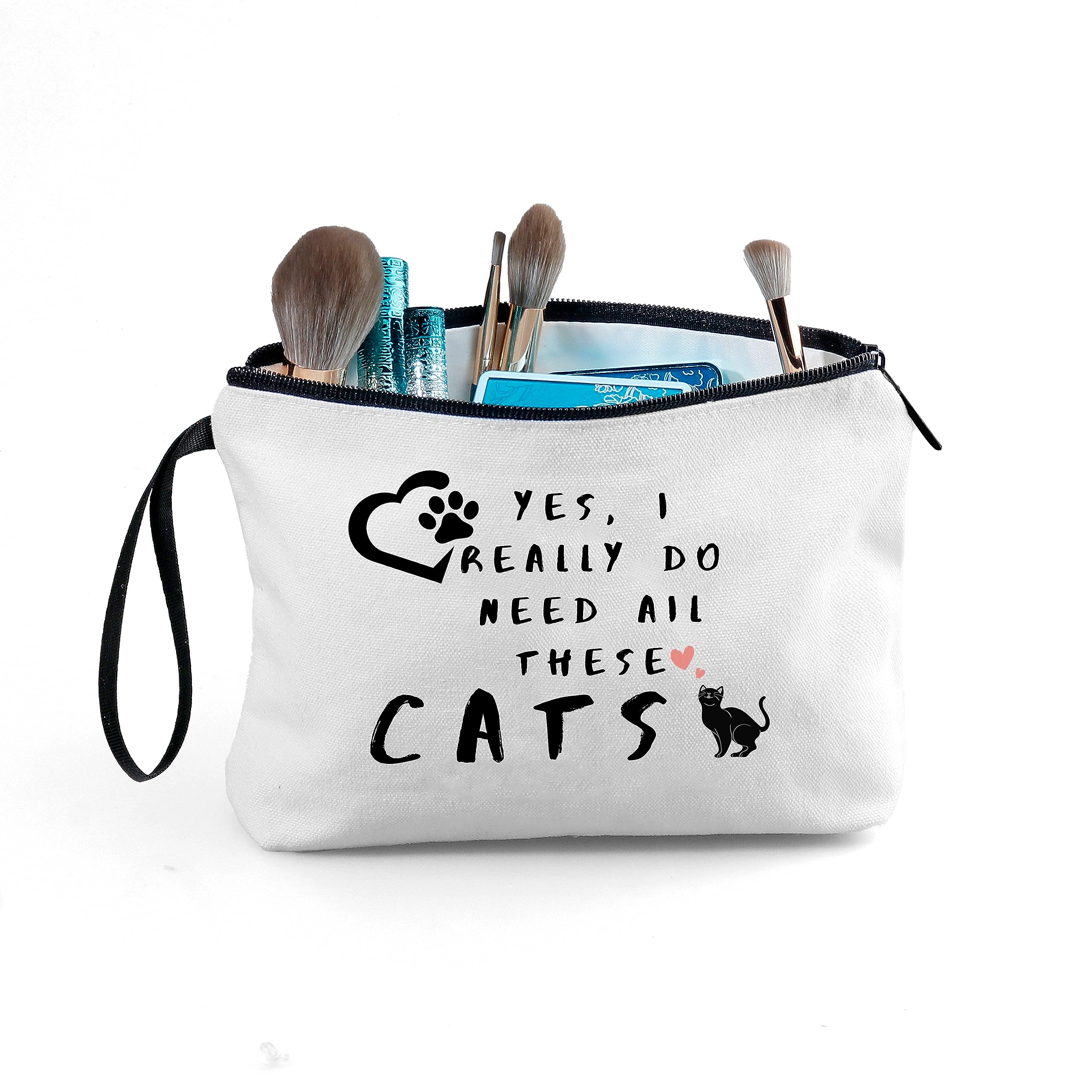 SEAMOON Cat Lifts for Cat Lovers - Funny Cat Makeup Bag & Gift Set for Women | Perfect Birthday, Memorial & Crazy Cat Lady Party Supplies | Great for Cat-Themed Parties, Gifts & Everyday Use