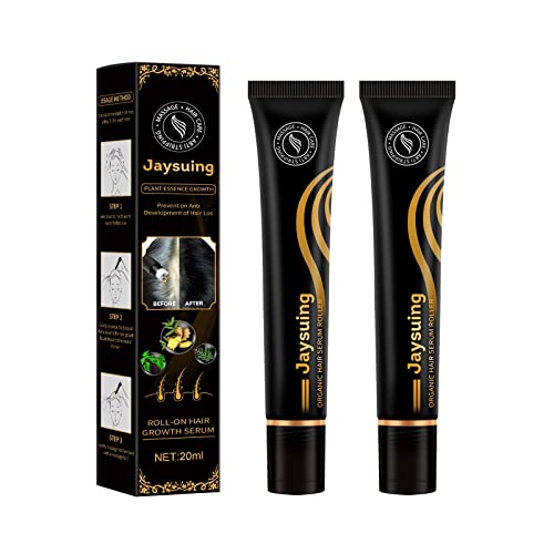 Hair Growth Serum for Thicker Longer Fuller Hair - Hair Loss Treatment & Hair Follicle Growth Oil - Prevent Hair Thinning & Promote Healthy Hair (2pc, 20ml) - Perfect for Daily Hair Care Routine & Scalp Nourishment