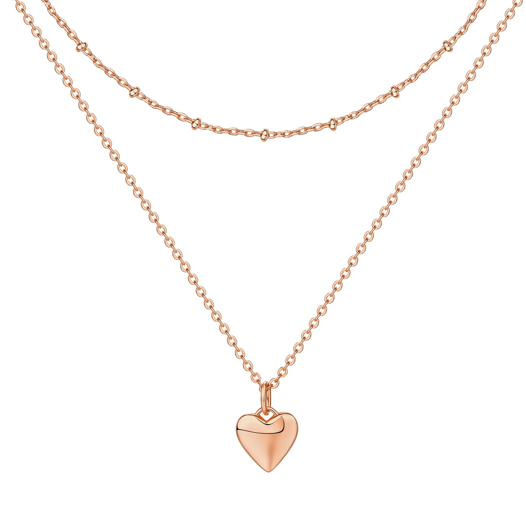 PAVOI 14K Gold Plated Layering Necklace Set for Women - Minimalist Butterfly, Heart, Lock, Evil Eye, Coin, Lightning Bolt, Circle & Cross Pendants - Perfect for Everyday Wear, Gift Giving & Special Occasions