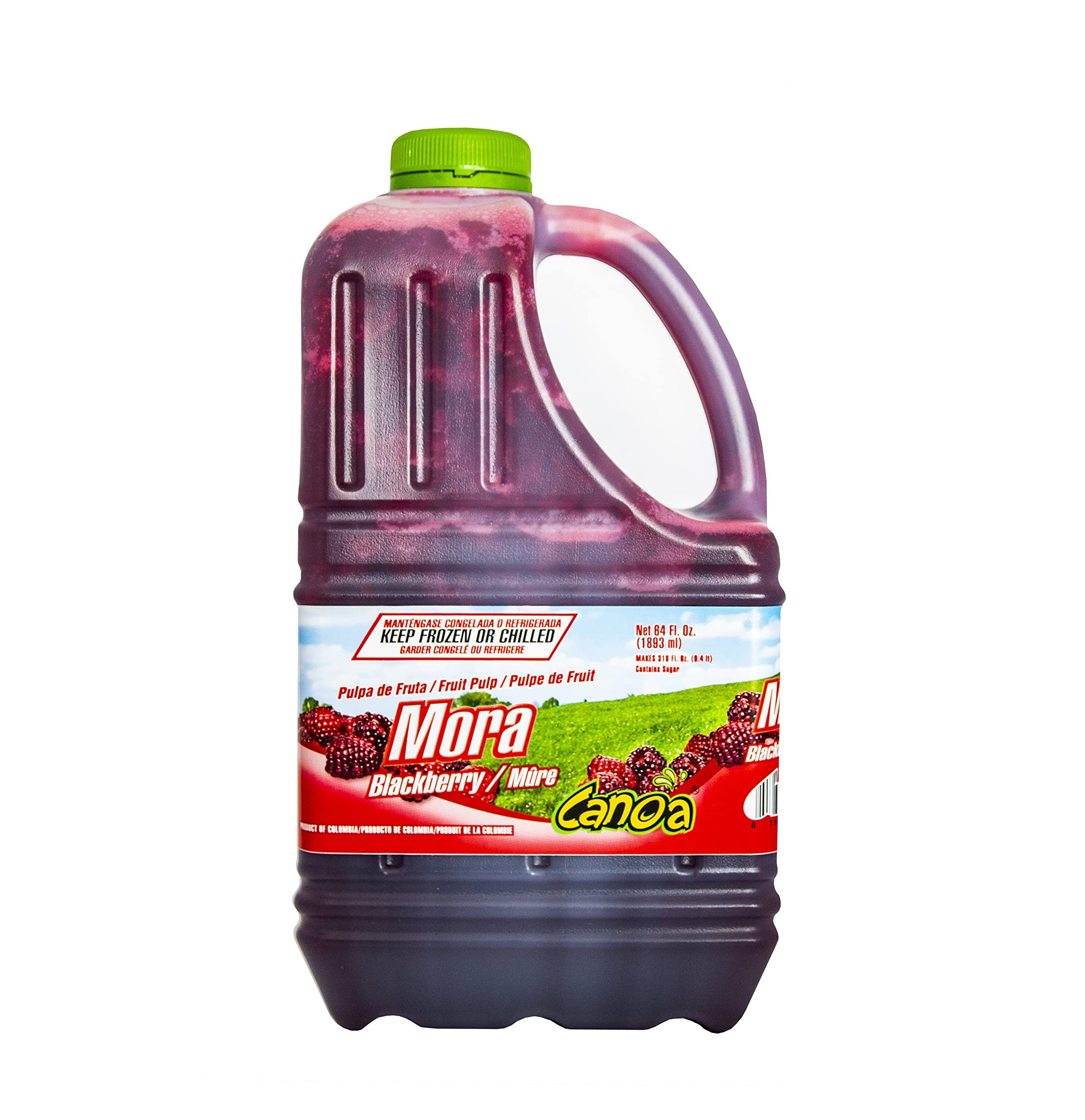 Organic Blackberry Fruit Pulp - 64 Fl Oz - 100% Real Fruit for Juices, Smoothies, Cocktails & Desserts - Perfect for Homemade Drinks, Baking & Healthy Snacks - Gluten-Free & Vegan-Friendly