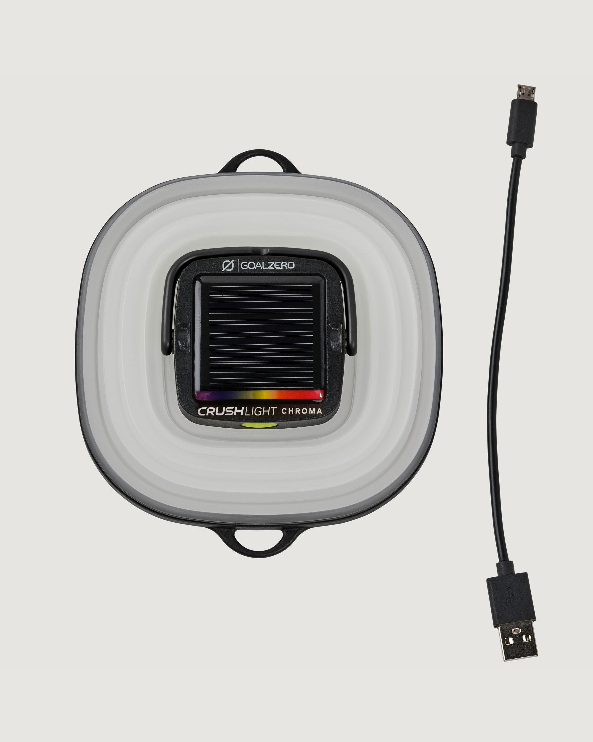 Goal Zero Crush Light Chroma Solar Powered LED Lantern - Portable Camping Light for Outdoor Adventures, Emergency Preparedness, and Backpacking