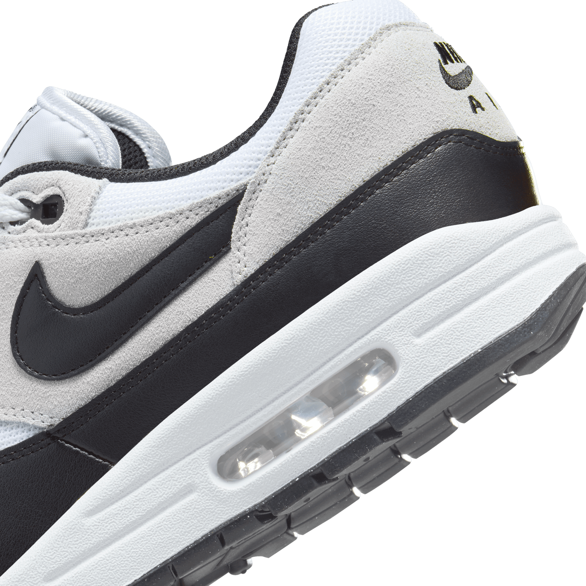 Nike Air Max 1 Essential Sneakers - White/Black/Pure Platinum for Men & Women | Comfortable Running Shoes for Gym, Workout & Casual Wear