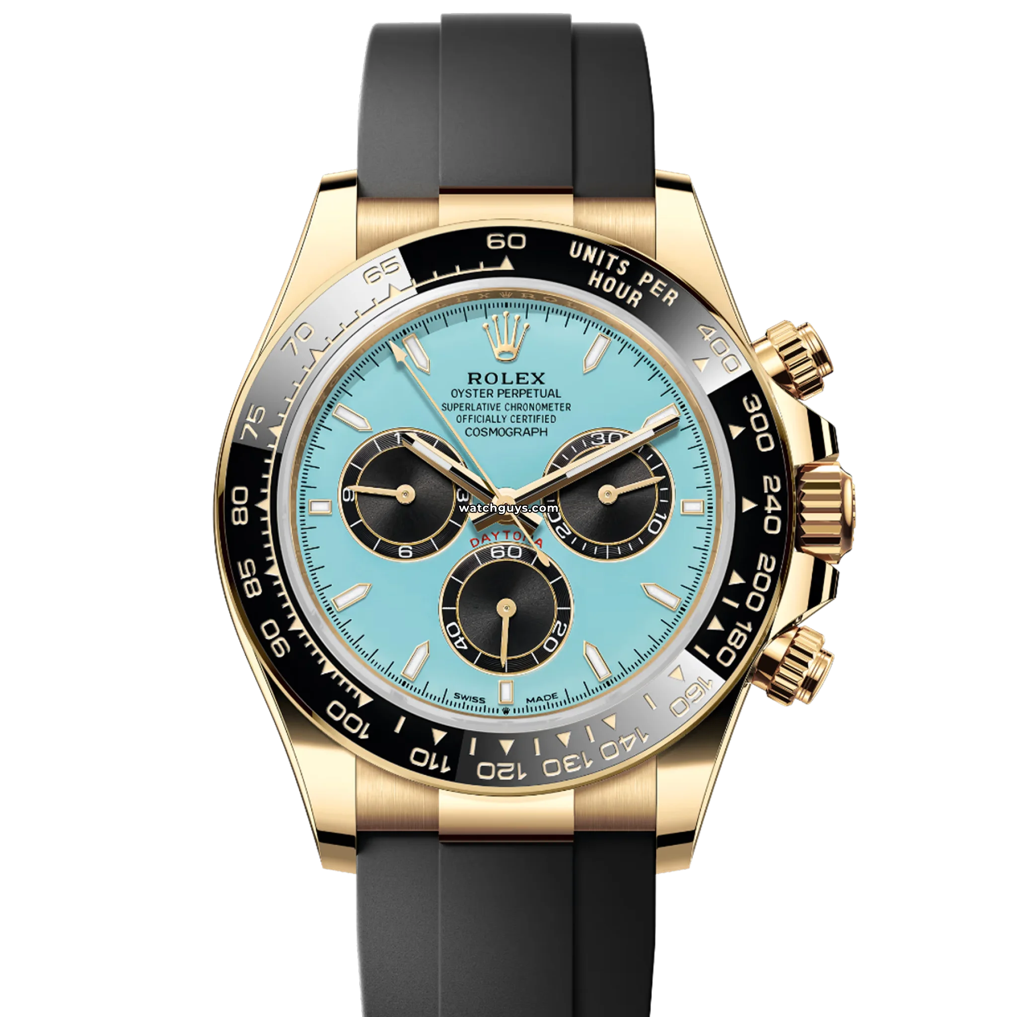 Rolex Daytona 126518LN Oysterflex Bracelet Watch with Turquoise Dial - Luxury Automatic Chronograph for Men, Perfect for Business, Racing & Special Occasions