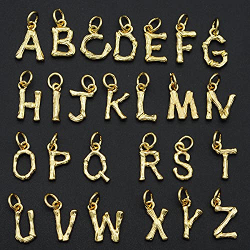 Stainless Steel Alphabet Keychain - Personalized Letter Key Ring for Men & Women - Gold Plated (V) - Perfect for Birthdays, Gifts & Everyday Use