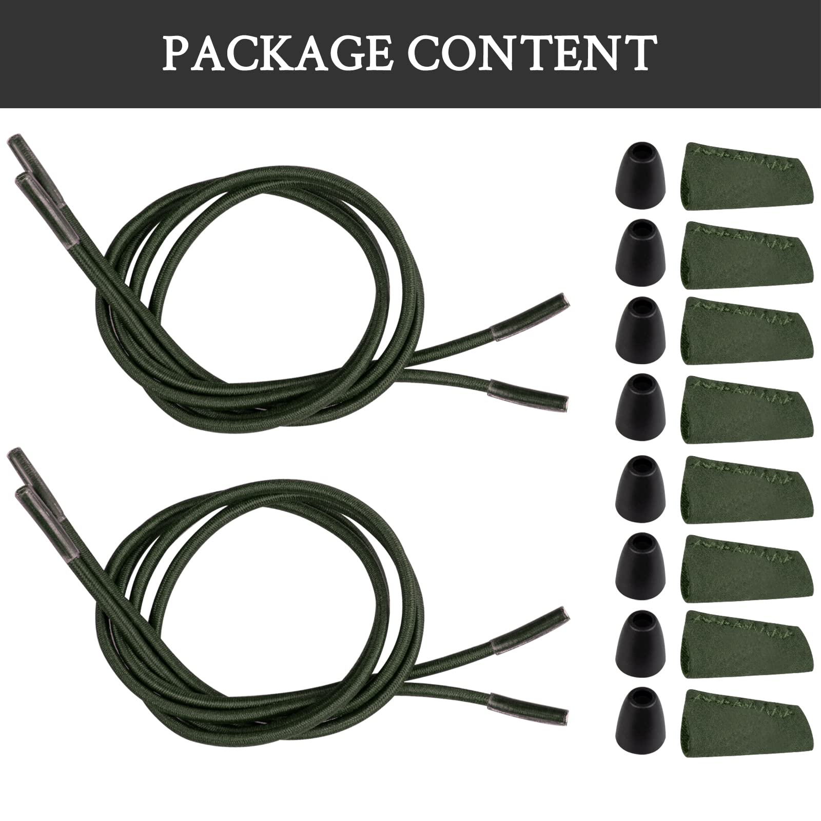 2 Pairs of Elastic Shoelaces for Hey Dude Shoes - No-Tie Replacement Laces for Comfort & Style - Perfect for Casual Wear, Travel & Everyday Use