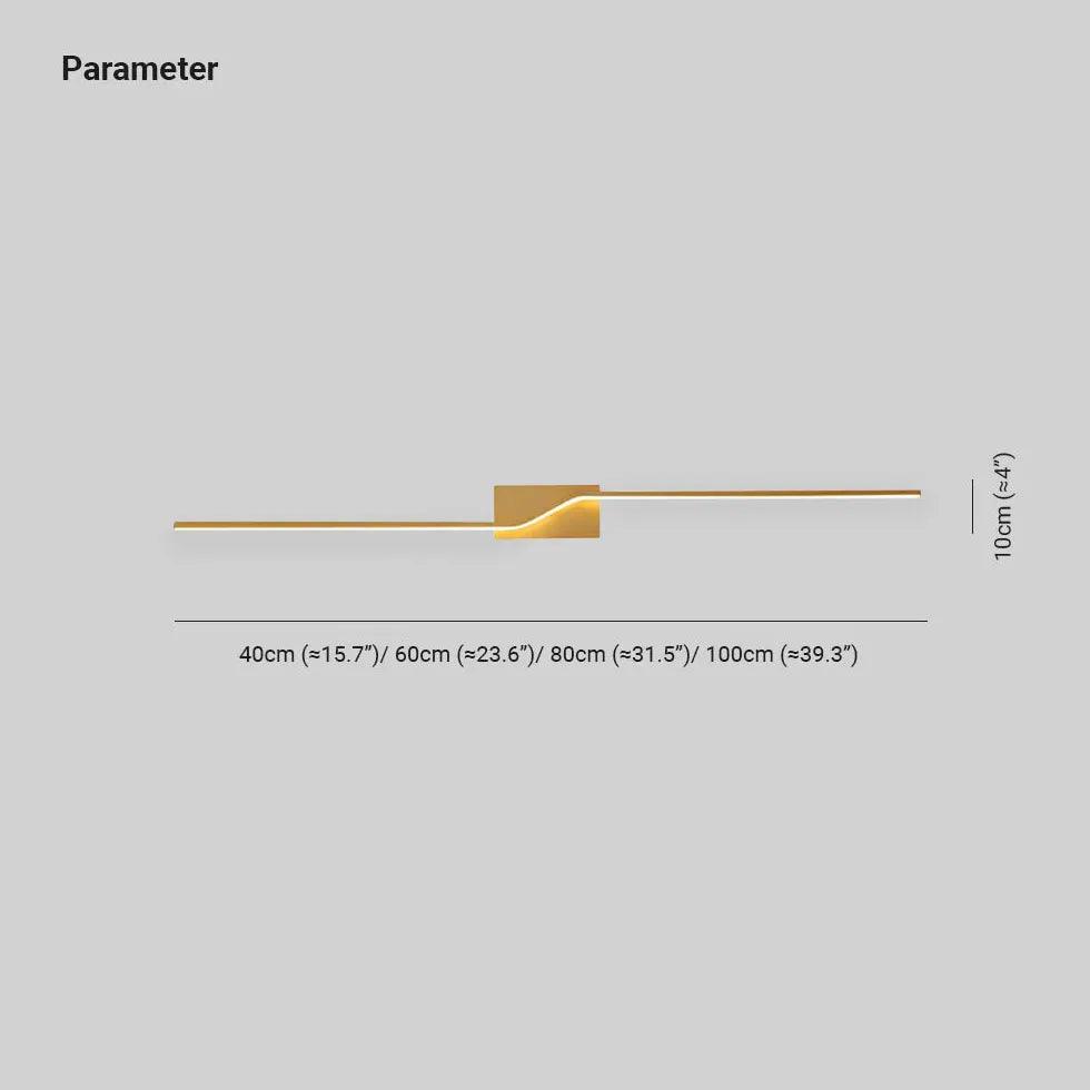Modern Gold Wall Lights LED - Sleek Contemporary Design for Living Room, Bedroom & Hallway Decor - Energy Efficient LED Lighting for Home & Office