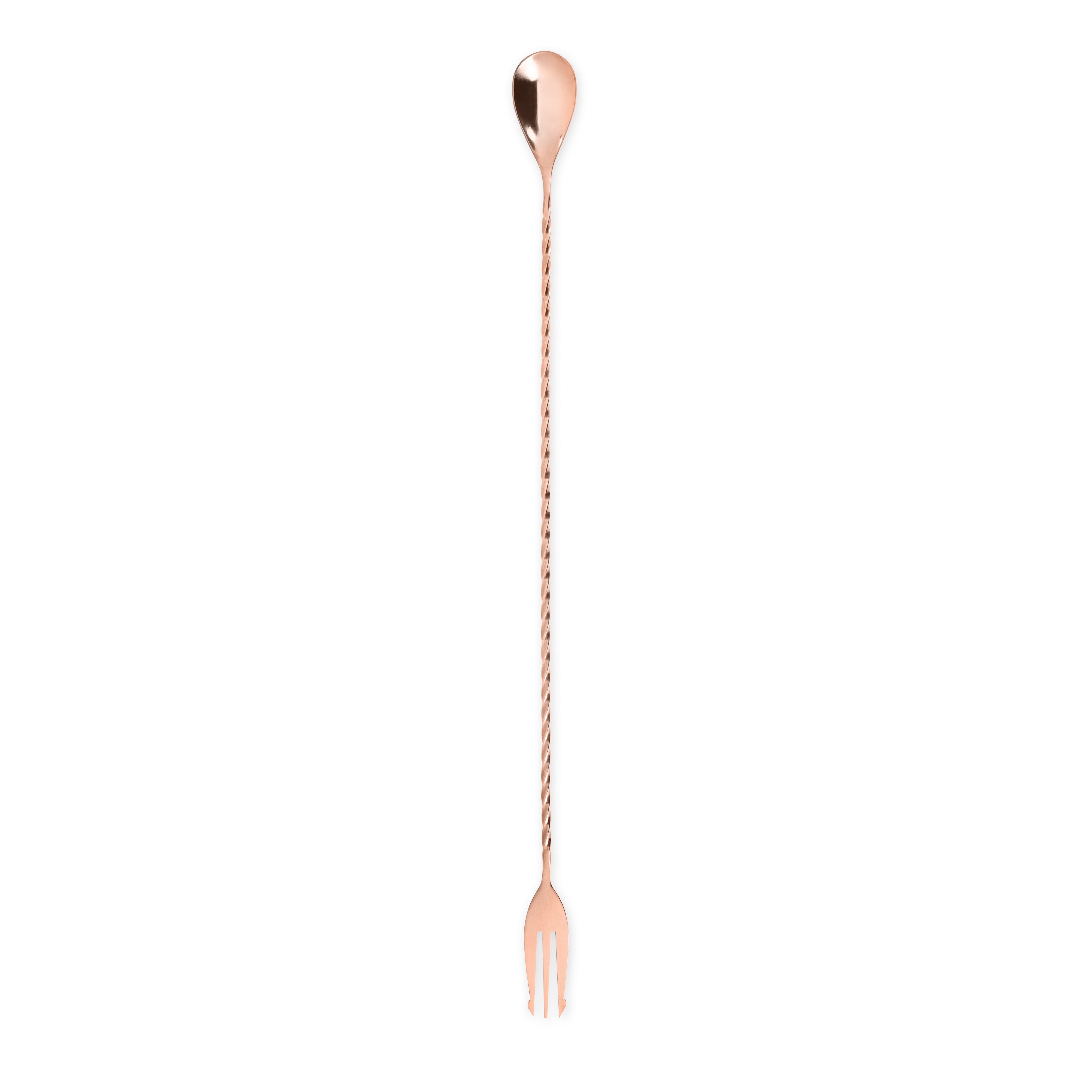 Premium Summit Trident Bar Spoon - 12 Inch Stainless Steel Cocktail Mixing Tool for Bartenders - Perfect for Stirring, Layering, and Crafting Cocktails at Home or Bar