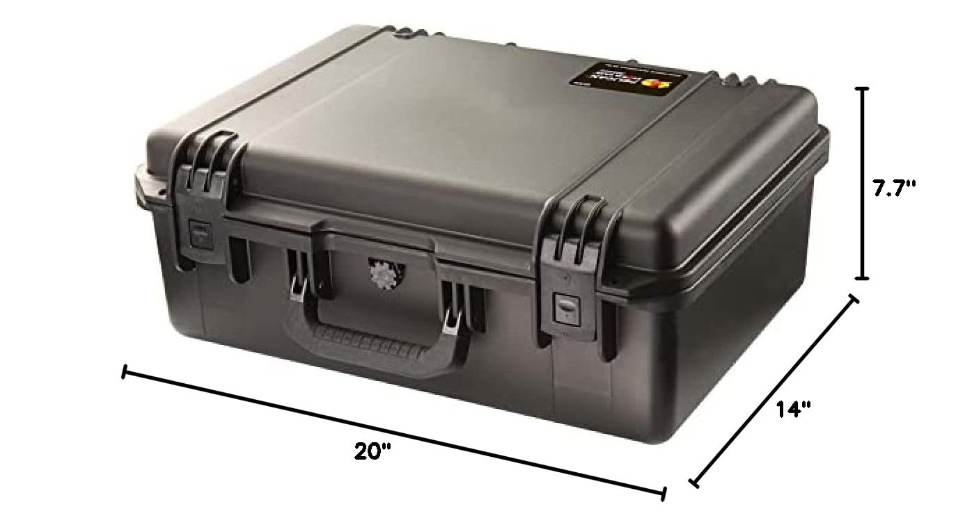 Pelican Storm iM2600 Waterproof Hard Case with Foam Insert - Black | IP67 Rated Dustproof & Shockproof Protection for Cameras, Drones, Electronics | Perfect for Travel, Outdoor Adventures & Equipment Storage