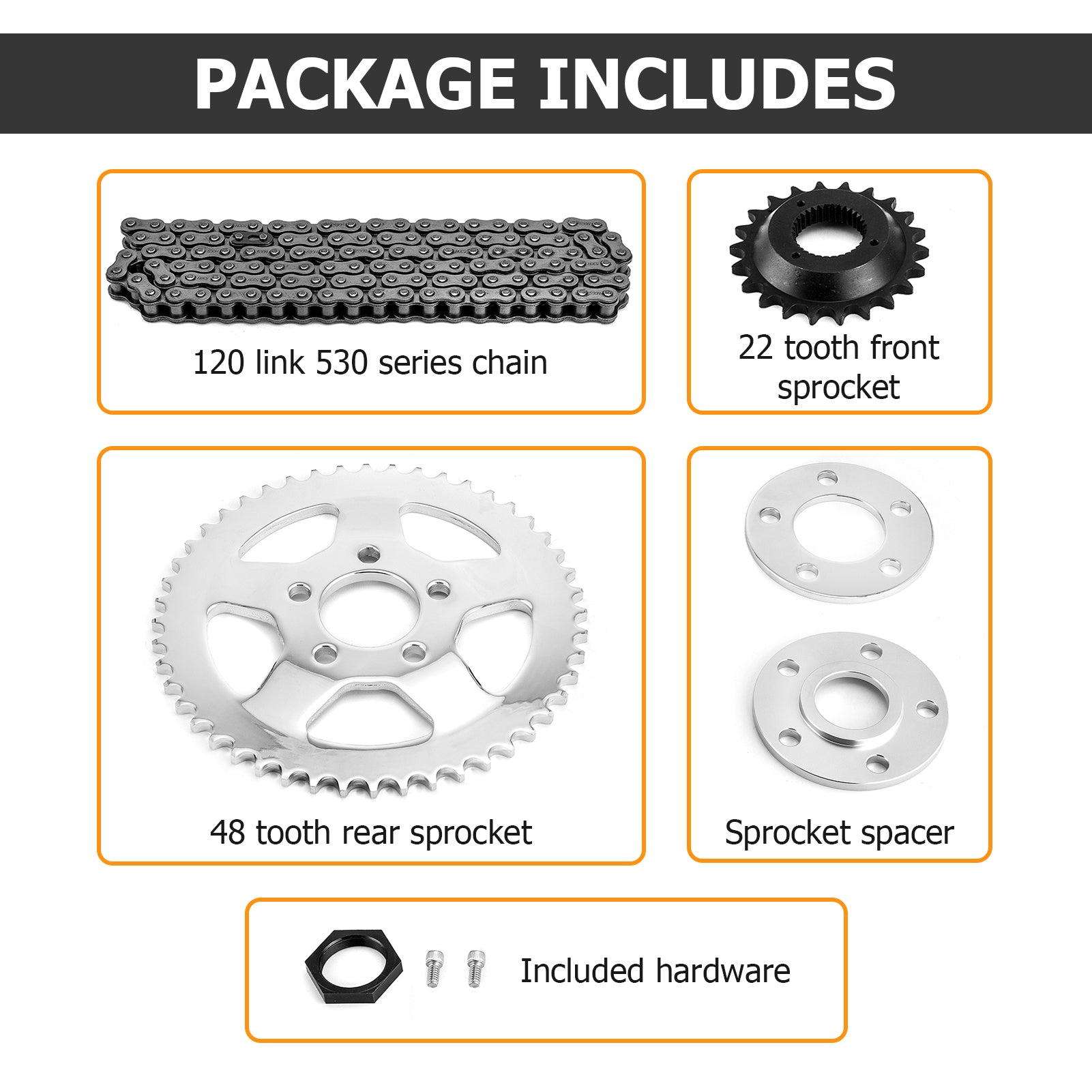 1994-2003 Harley 1200 Sportster XL Steel Chain Drive Conversion Kit - Upgrade Your Motorcycle Performance for Street & Custom Bike Builds