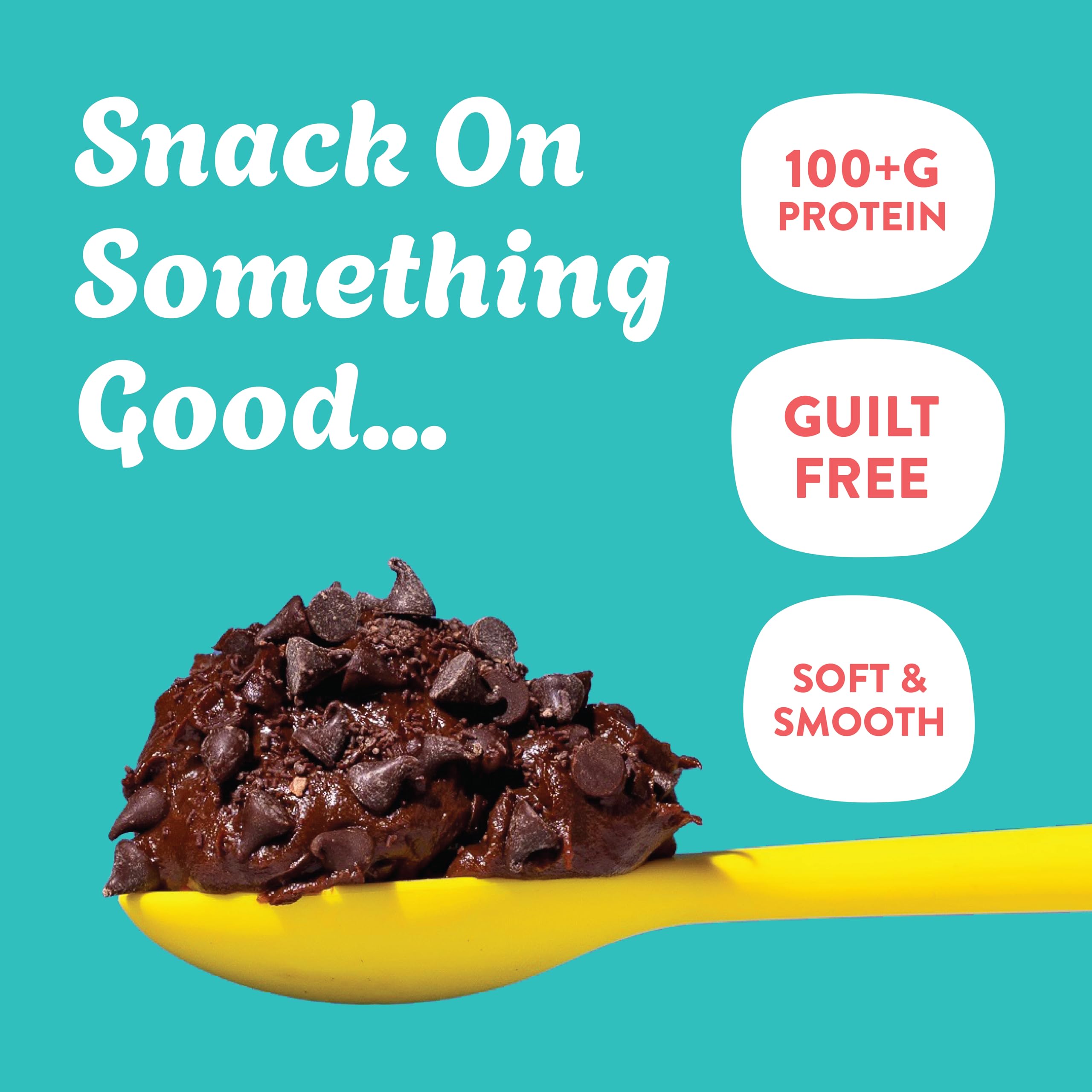 Twisted Dough - 2 Pack Brownie Batter Protein Cookie Dough | Healthy Edible Dessert Dough with High Protein | Smooth & Creamy Ready-to-Eat Cookie Dough in Individual Jars | Perfect for Post-Workout Snacks, Healthy Desserts & Midnight Cravings