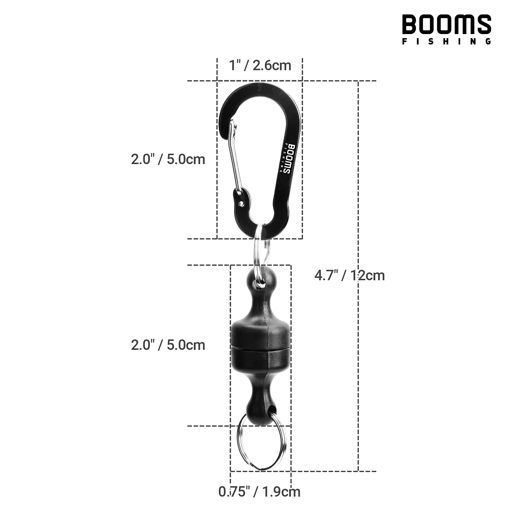 Fly Fishing Magnetic Net Release - Quick Release Keychain for Booms Fishing | Outdoor & Boat Use