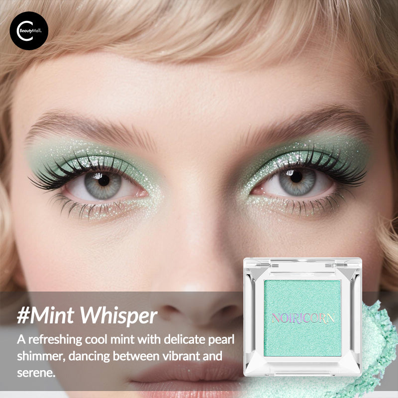 NOIRICORN Lulicore Duochrome Eyeshadow Palette - #Mint Whisper Shimmer & Glitter Makeup for Party, Night Out & Special Occasions