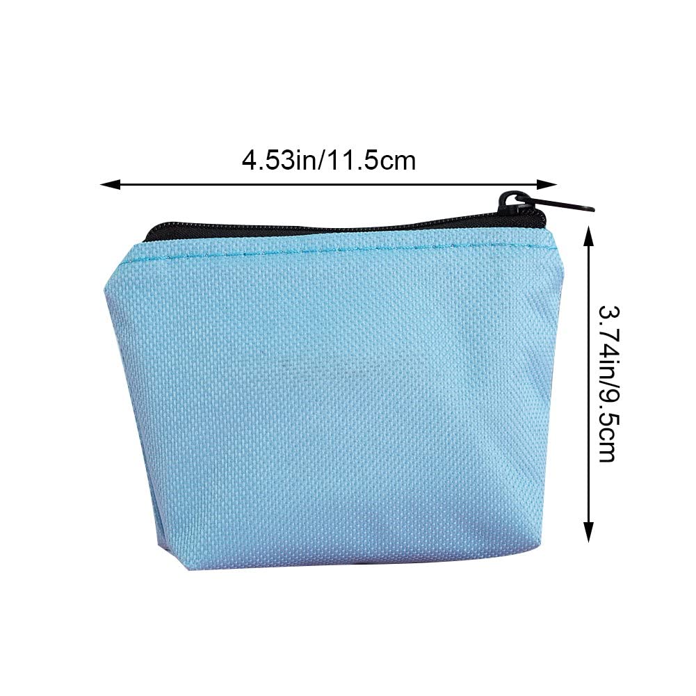 4pcs Mini Canvas Coin Purse - Small Portable Wallet for Credit Cards, ID, Keys, Headphones & Lipstick | Perfect for Travel, Shopping & Everyday Use