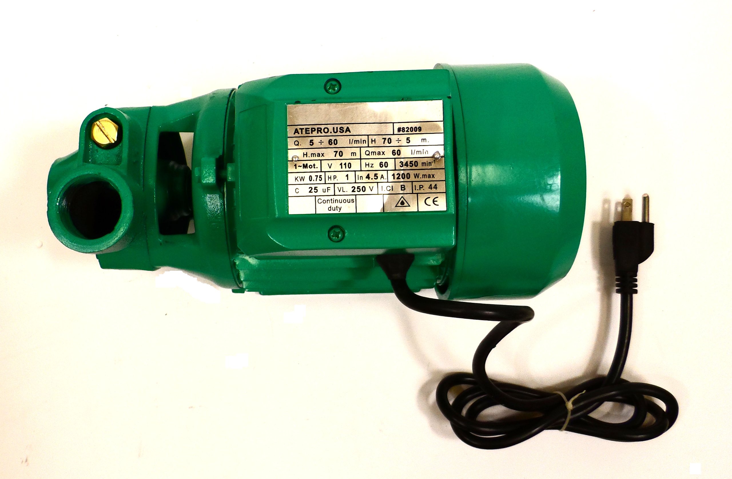 1 HP Electric Water Removal Pump - Heavy Duty Compact Submersible Water Transfer Pump for Basement, Pool, Flood, and Construction Sites