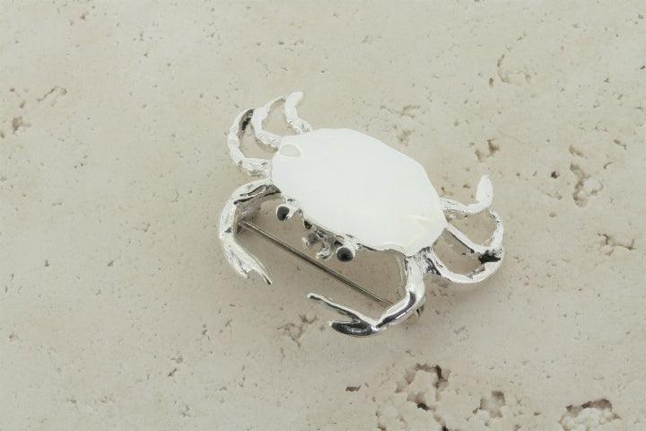 Elegant Sterling Silver Crab Brooch - Perfect for Women's Fashion Accessories, Gift Giving & Special Occasions