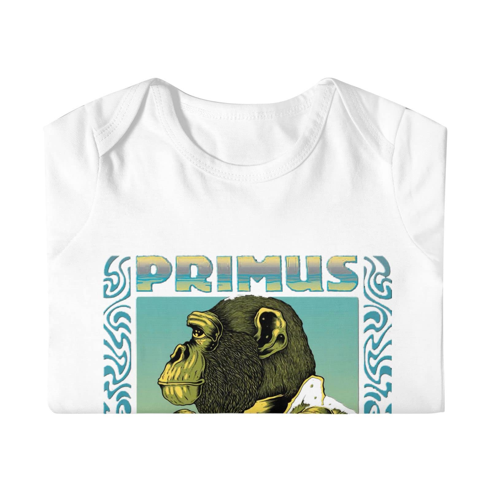 **Priimus Band Baby Onesie - 100% Cotton Unisex Newborn Romper, 3D Printed Short Sleeve Bodysuit (0-18 Months) - Soft & Comfortable Outfit for Baby Boys & Girls - Perfect for Playtime, Daycare & Family Photos**