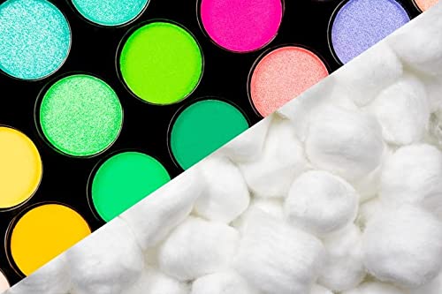 RXSHOPY White Cotton Balls - 50 Pack for Makeup, Nails & Baby Care | Gentle Skin & Eye Use