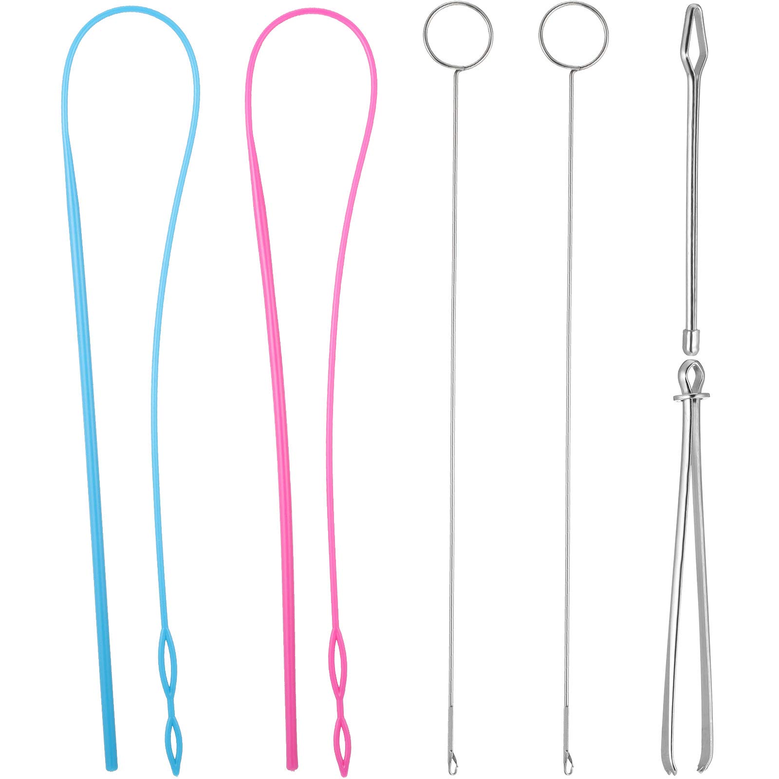 WILLBOND 6-Piece Flexible Drawstring Threader Tool Kit - Metal Loop Turner, Easy Threader & Hoodie String Replacement - Sewing, DIY Knitting, Fabric Belt Accessories - Perfect for Crafts, Clothing Repair & Home Projects