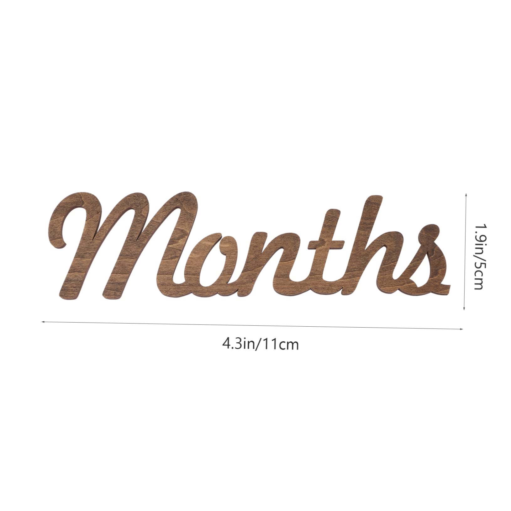 VICASKY 5 Sets Elegant Wooden Baby Milestone Cards - Newborn Photo Props, Baby Shower Decorations & First Birthday Party Signs - Perfect for Monthly Growth Photos, Nursery Decor and Gender Reveal Parties