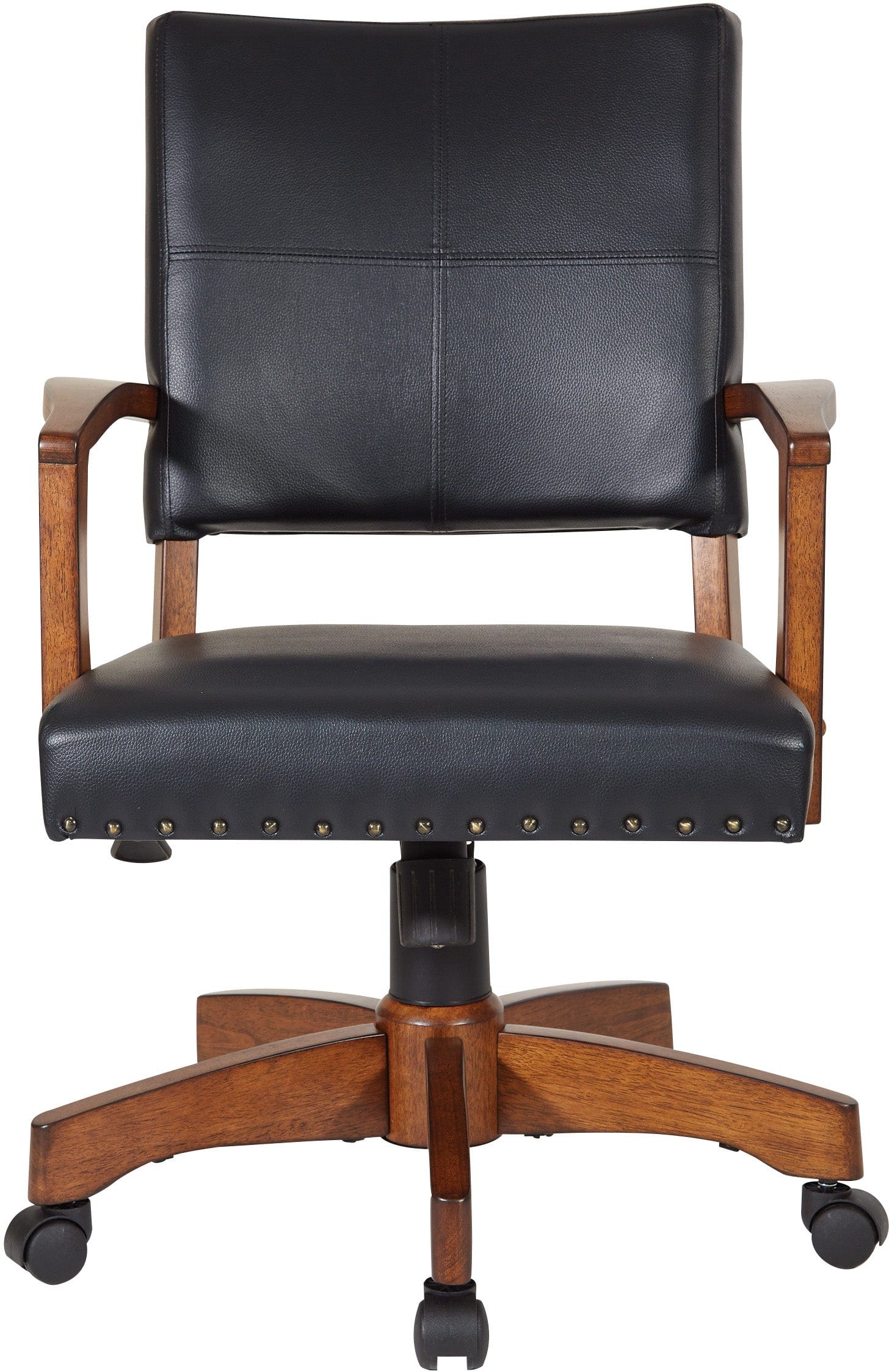 Office Star Deluxe Wood Bankers Chair - Ergonomic Executive Office Chair with Adjustable Height & Swivel Base [109MB] - Perfect for Home Office, Conference Rooms & Professional Workspaces