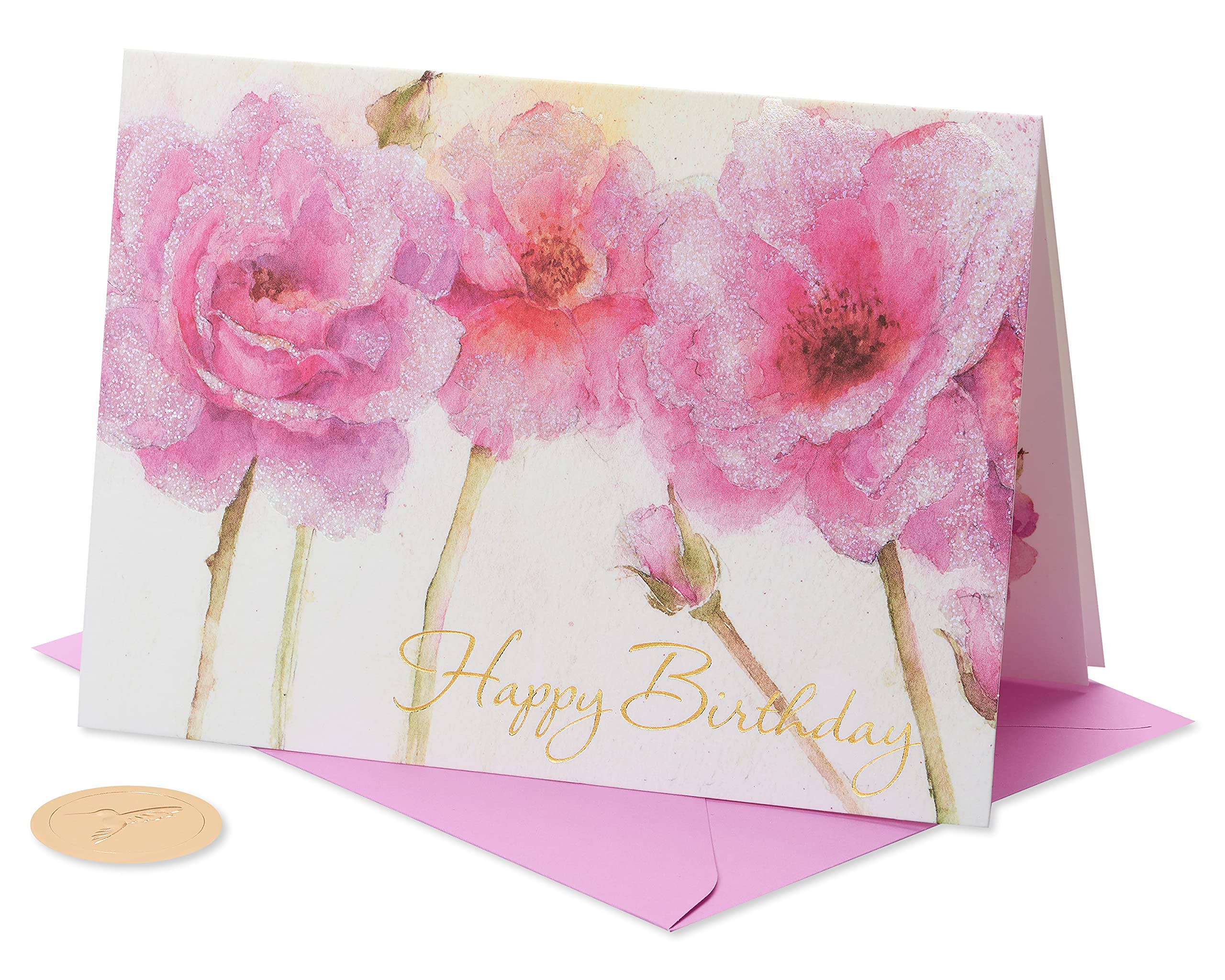 Eco-Friendly Papyrus Birthday Card - Glitter-Free & Handmade for a Thoughtful Celebration - Perfect for Anniversaries, Parties & Special Occasions