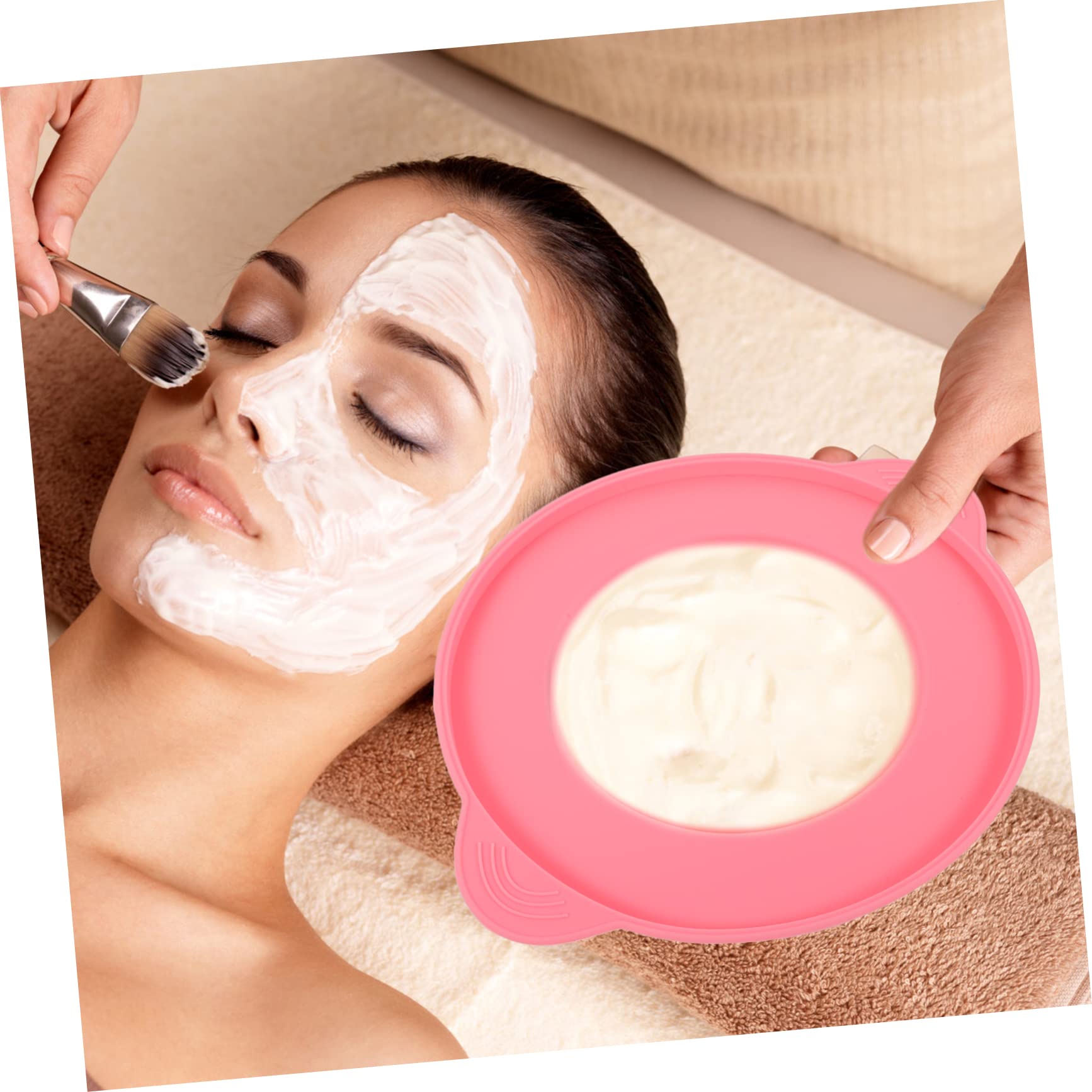 **Premium Silicone DIY Facial Mask Mixing Bowl - Heat Resistant & Anti-Slip Beauty Tool for Homemade Skincare - Perfect for Spa, Salon & At-Home Skincare Routines**