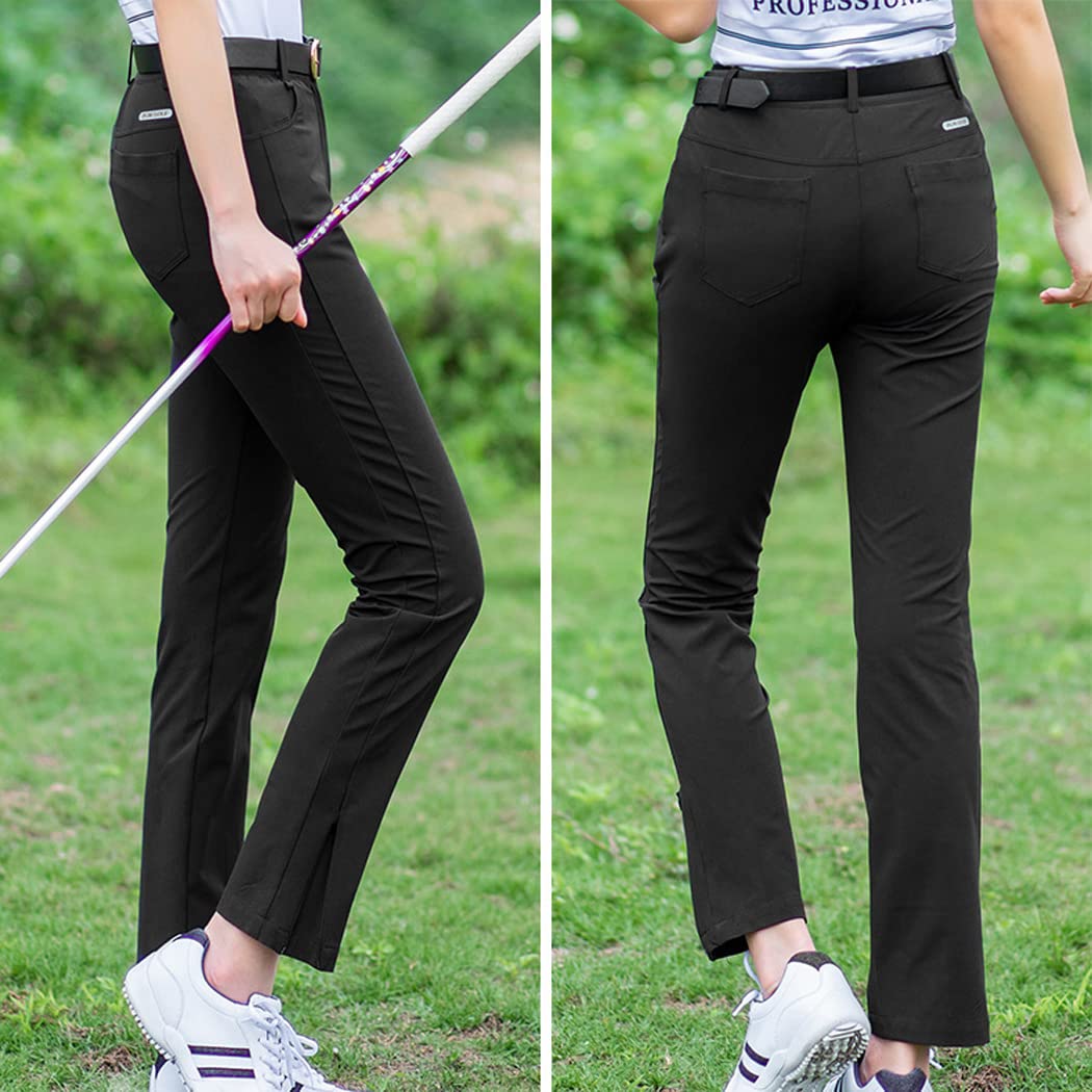 LANGWEI Women's Quick Dry Golf & Hiking Pants - Lightweight Stretch Ankle Pants for Work, Business Casual, Travel & Outdoor Activities | Perfect for Golfing, Hiking, Office & Vacation Wear