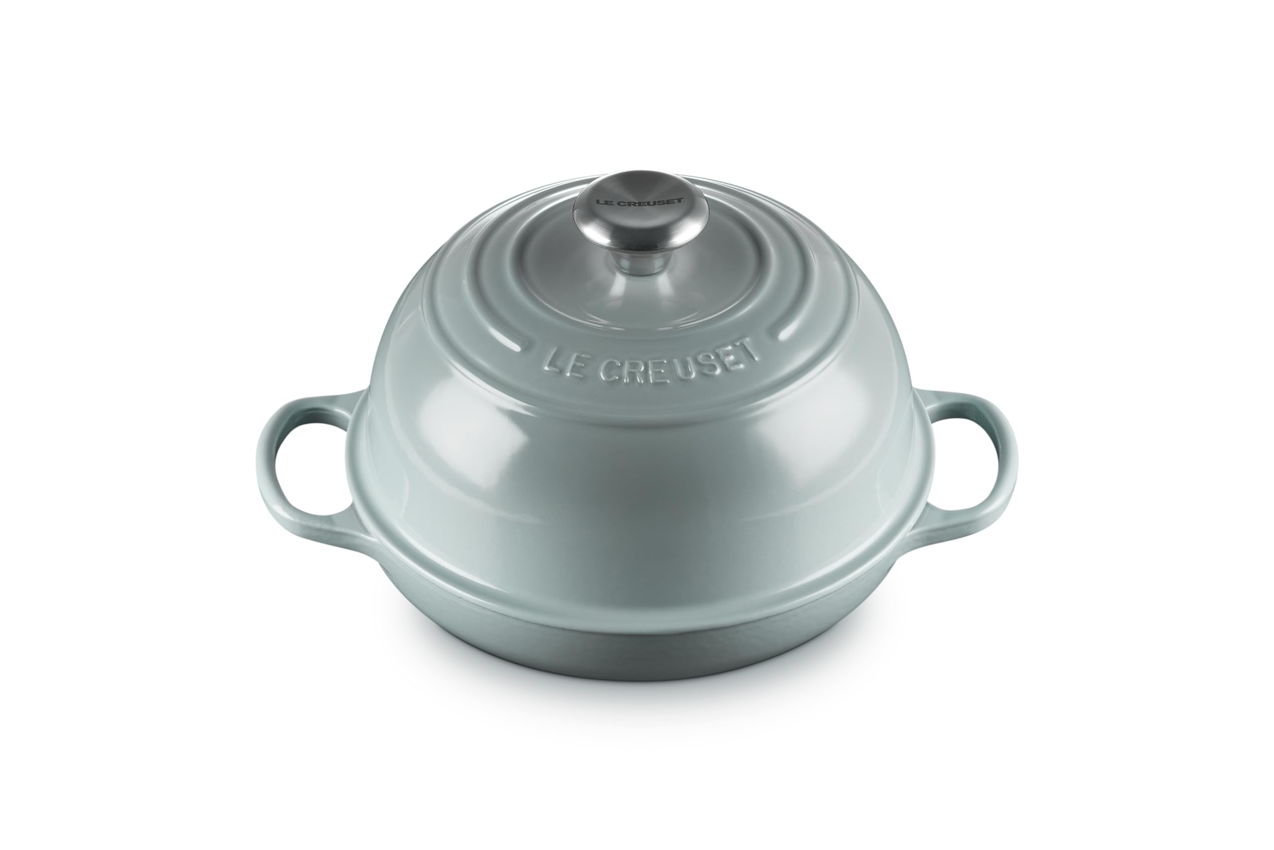 Le Creuset Enameled Cast Iron Bread Oven, 5.5 Quart, Sea Salt - Perfect for Artisan Sourdough, Dutch Oven Baking & Homemade Bread Making