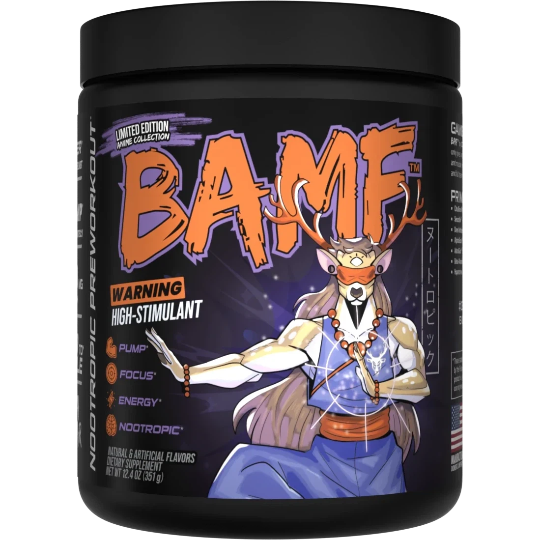Bucked Up BAMF Anime Series T-Shirt - Cool Graphic Tees for Men & Women - Perfect for Cosplay, Conventions & Anime Fans