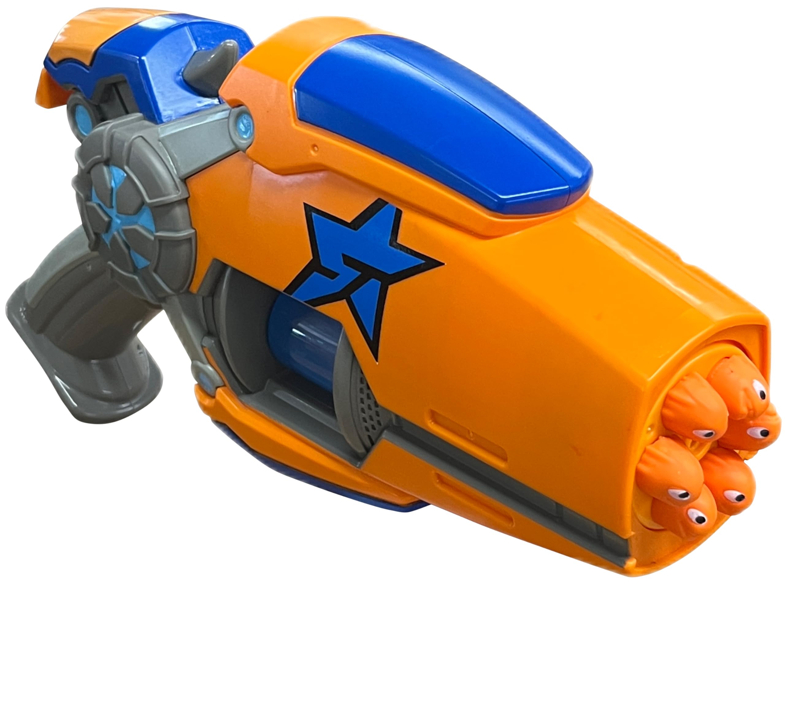 SLUGTERRA Blaster LUU04 Toy Gun with 6 Projectiles & Rotating Barrel - Kids Outdoor Play Toy for Ages 4+ | Perfect for Backyard Battles, Nerf Wars & Action Role Play Games