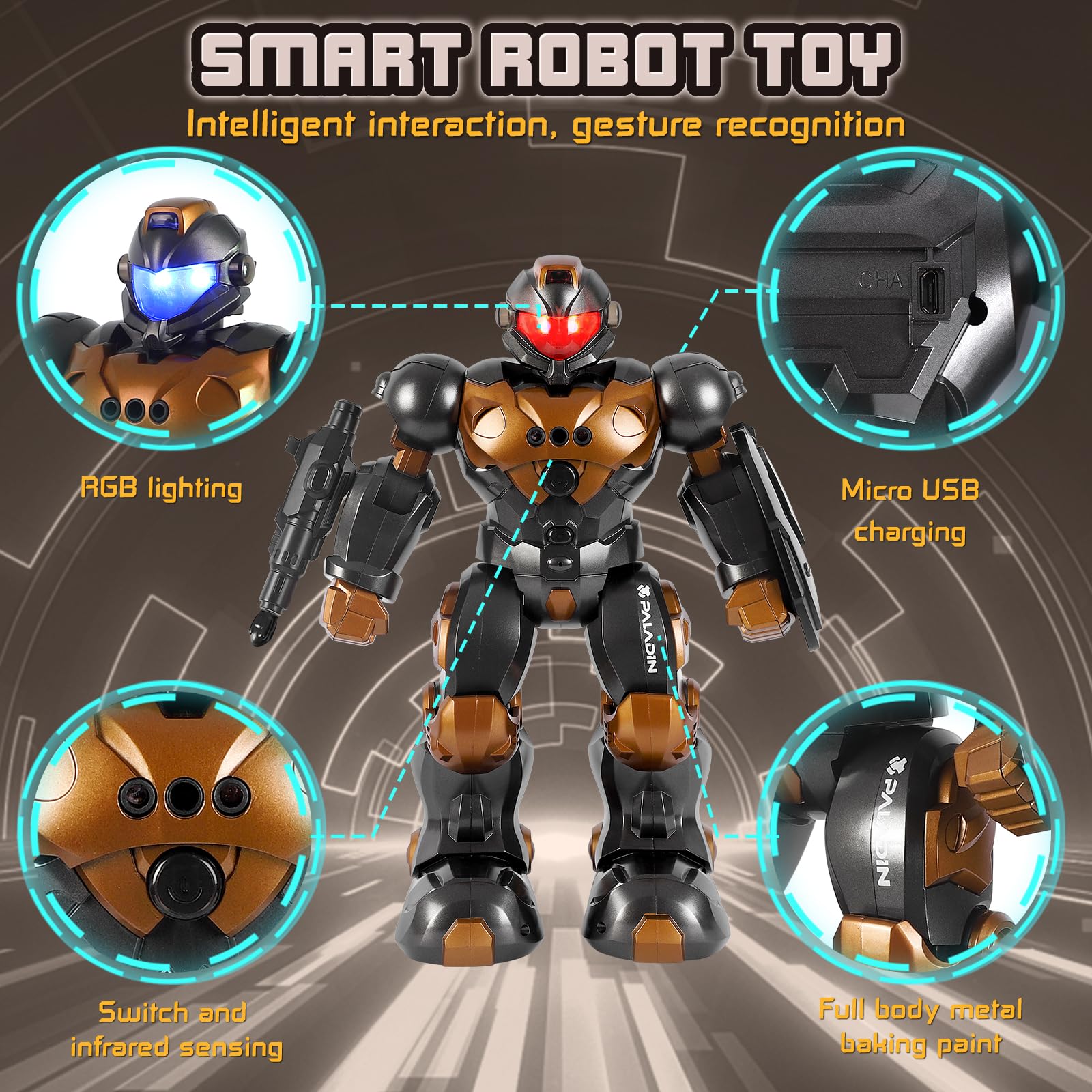 Smart Programmable Robot Toy for Kids - Voice & Gesture Control, STEM Educational Science Gift for Boys & Girls | Interactive Play, Learning & Storytelling Fun